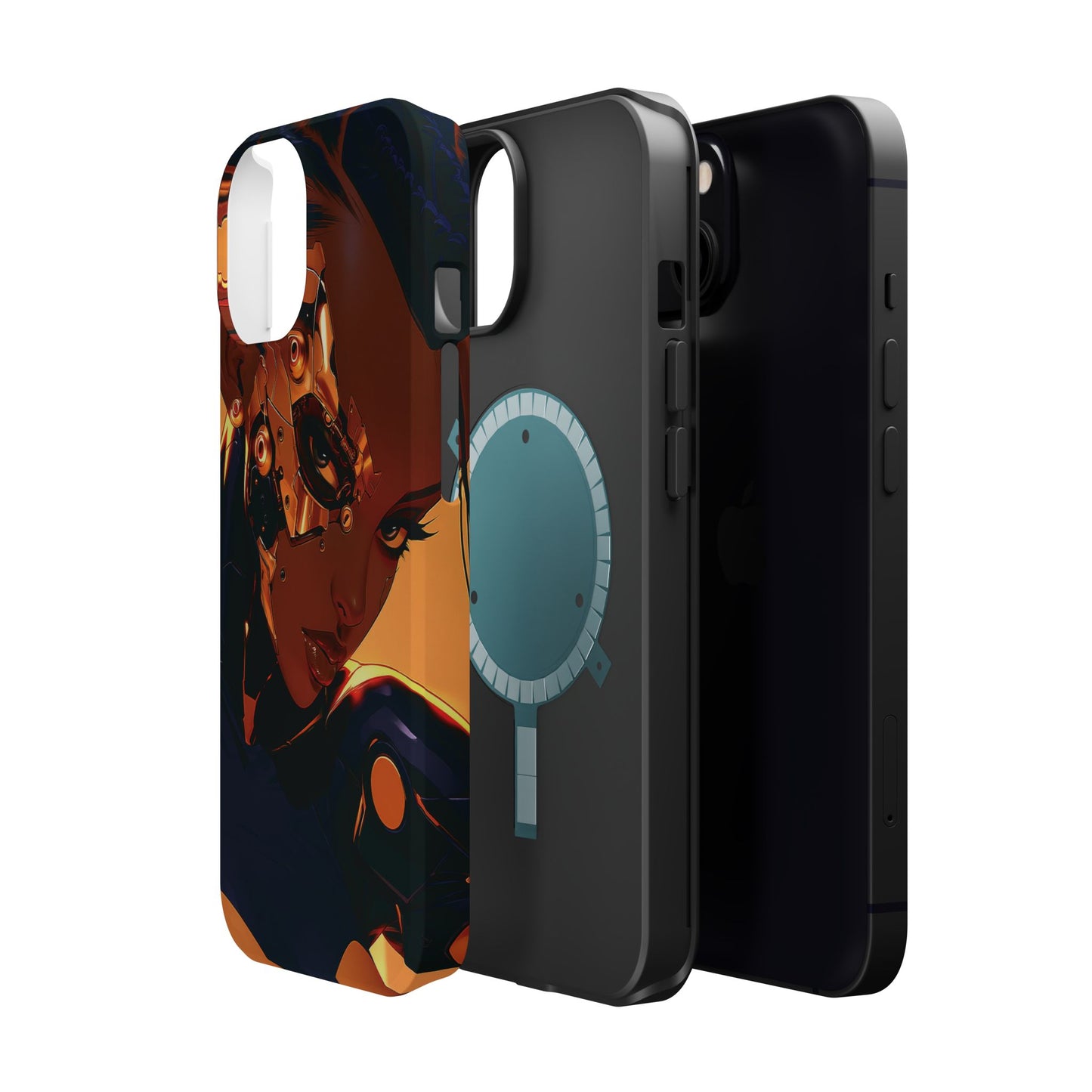 Afrofuturist Phone Case Cyberpunk Woman Art Black Owned Phone Case Sci Fi Melanin Gold Tech Gift