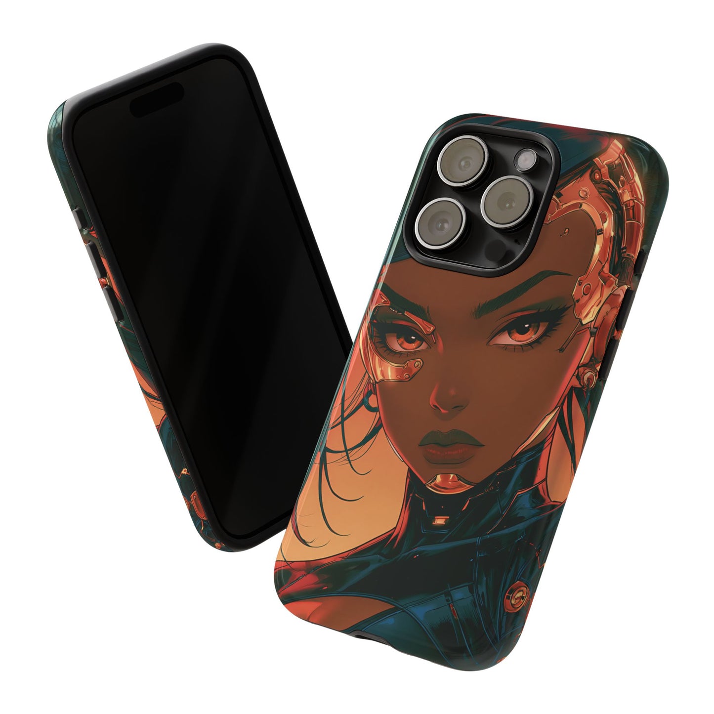Afrofuturist Phone Case Cyberpunk Woman Art Phone Case Sci Fi