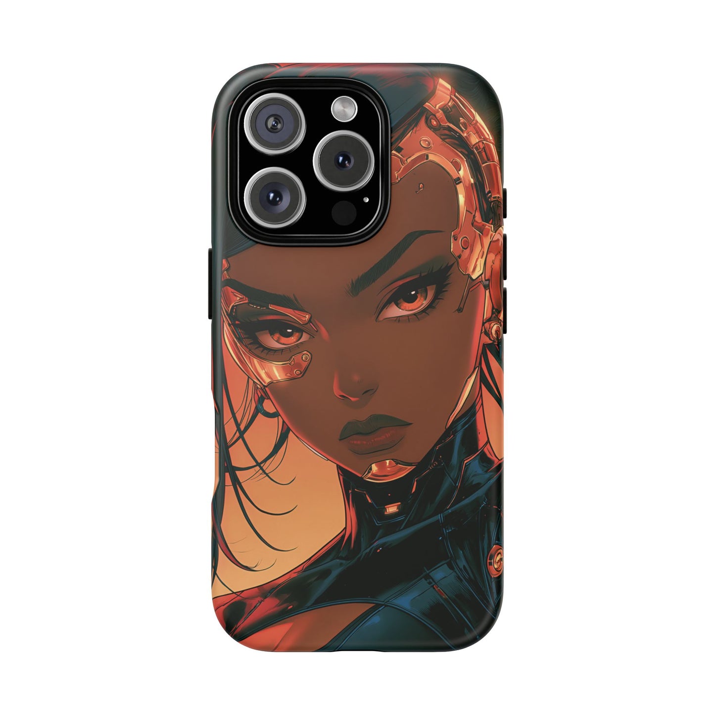 Afrofuturist Phone Case Cyberpunk Woman Art Phone Case Sci Fi