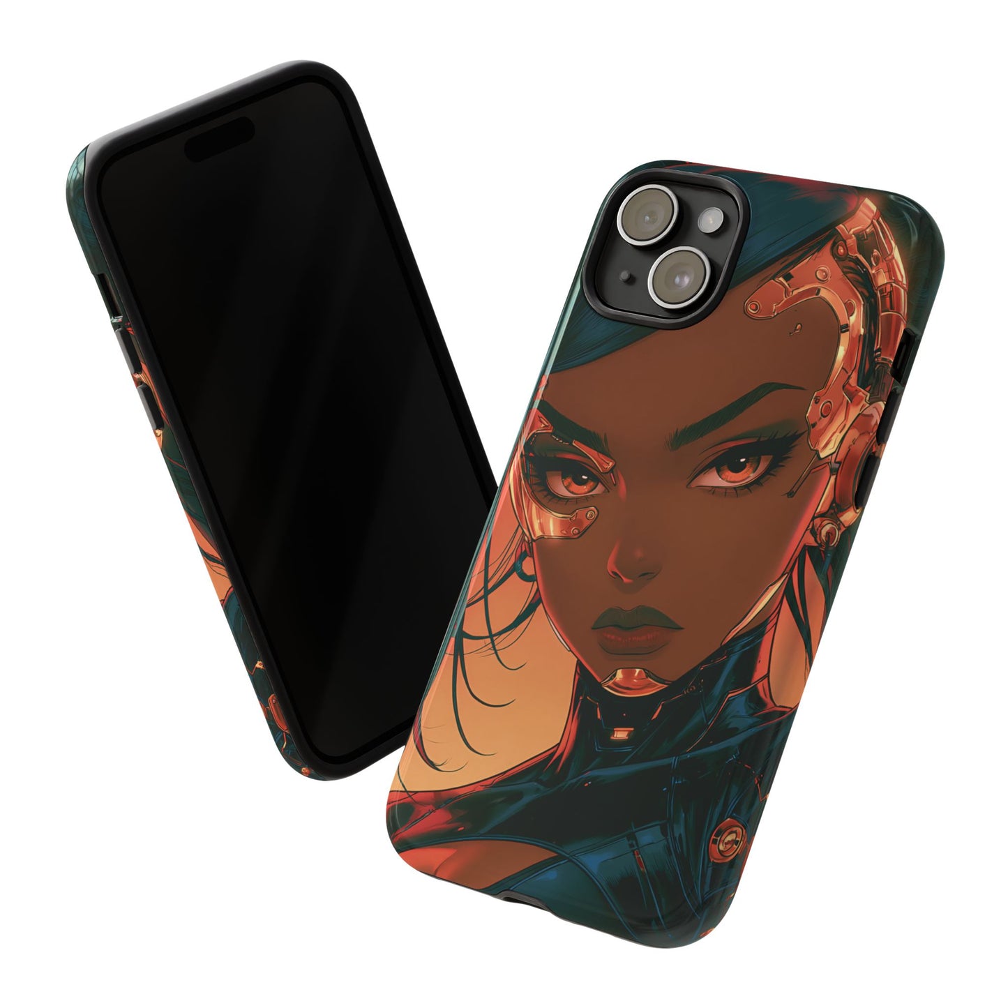Afrofuturist Phone Case Cyberpunk Woman Art Phone Case Sci Fi