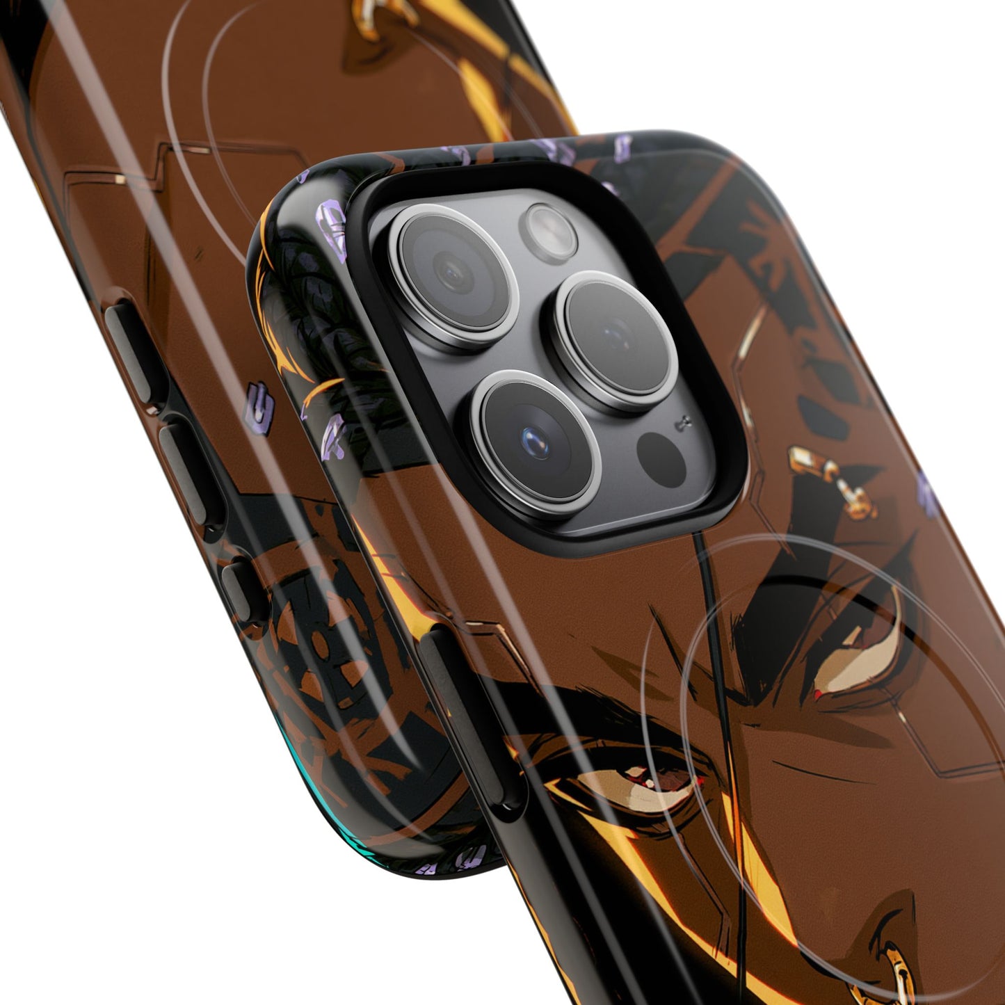 Magnetic Tough Phone Case — Bold Anime Warrior Design
