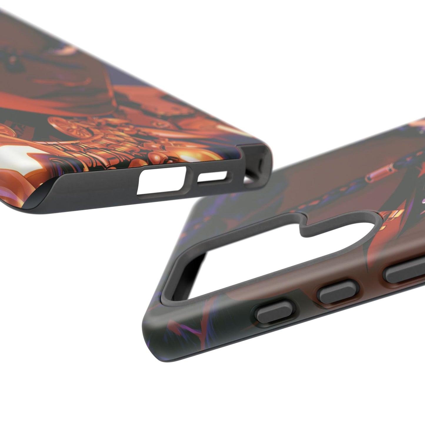 Afrofuturist Phone Case Black Owned iPhone 16 Case Cyberpunk Warrior Art Cultural Gift Tough Case