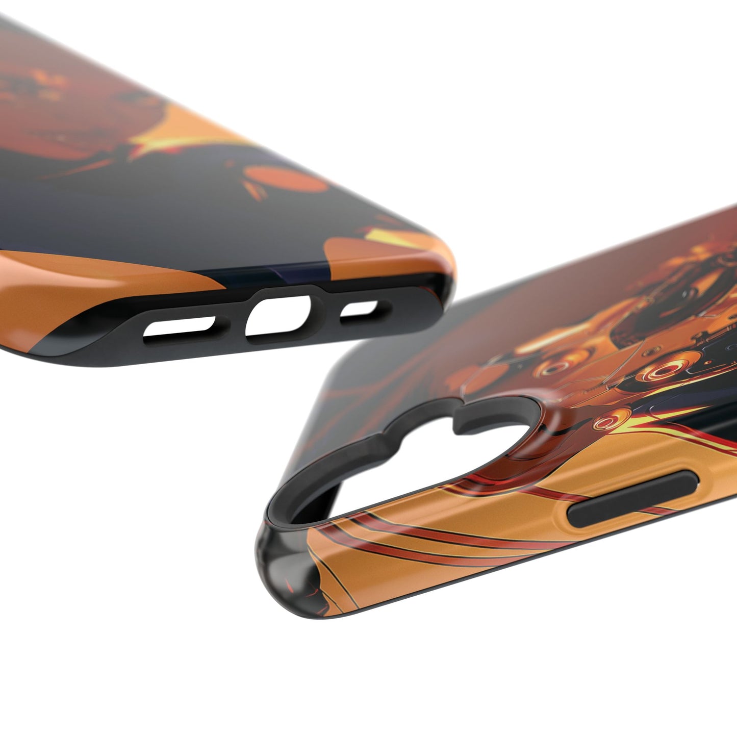Afrofuturist Phone Case Cyberpunk Woman Art Black Owned Phone Case Sci Fi Melanin Gold Tech Gift