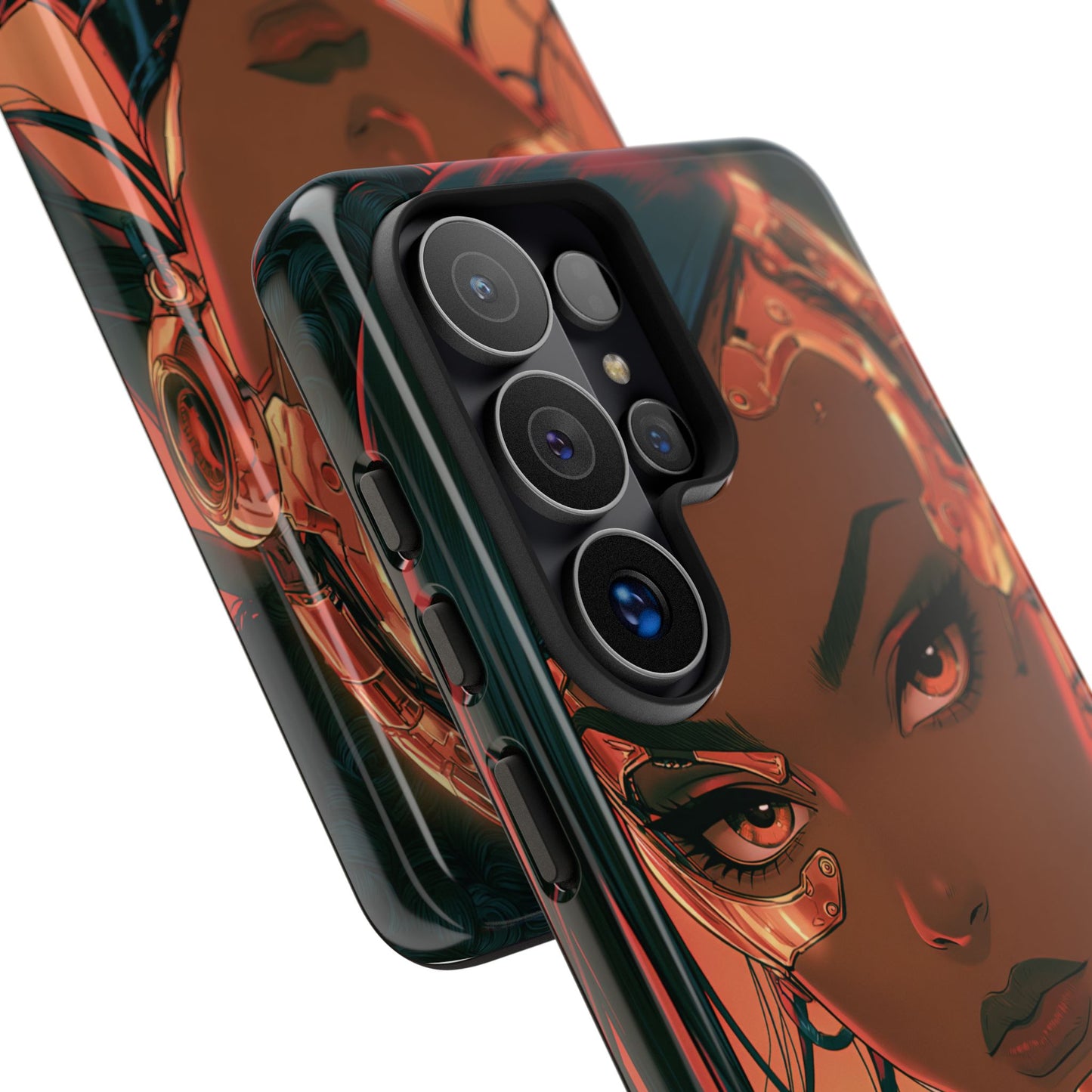 Afrofuturist Phone Case Cyberpunk Woman Art Phone Case Sci Fi