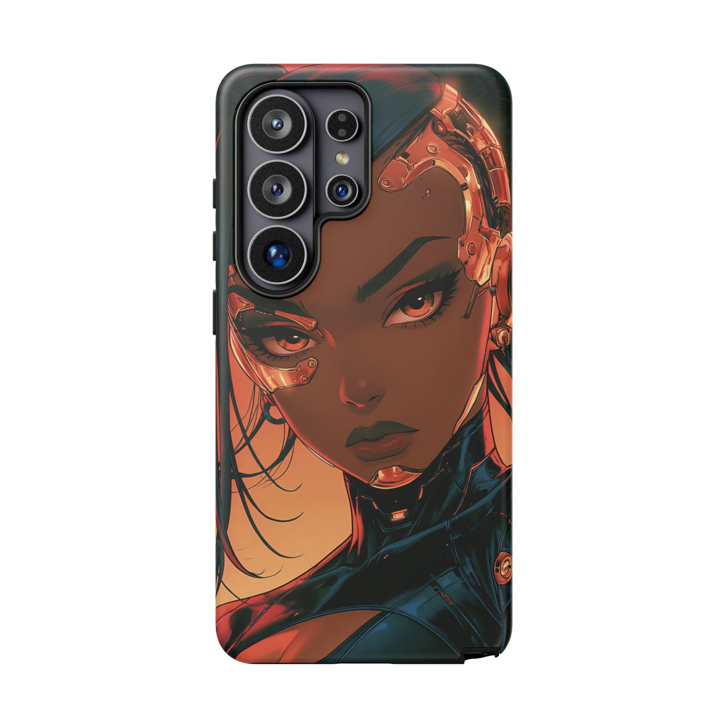 Afrofuturist Phone Case Cyberpunk Woman Art Phone Case Sci Fi