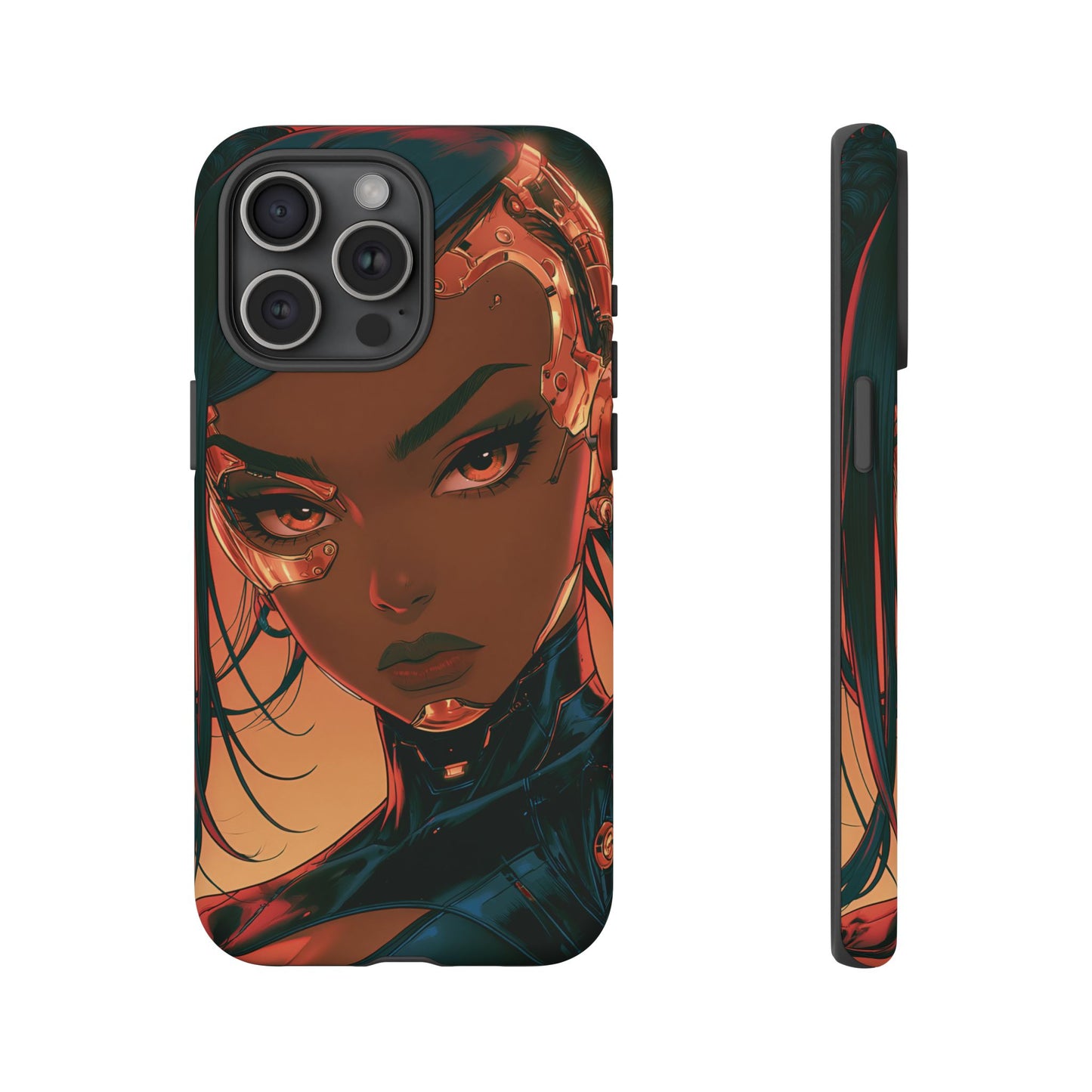 Afrofuturist Phone Case Cyberpunk Woman Art Phone Case Sci Fi