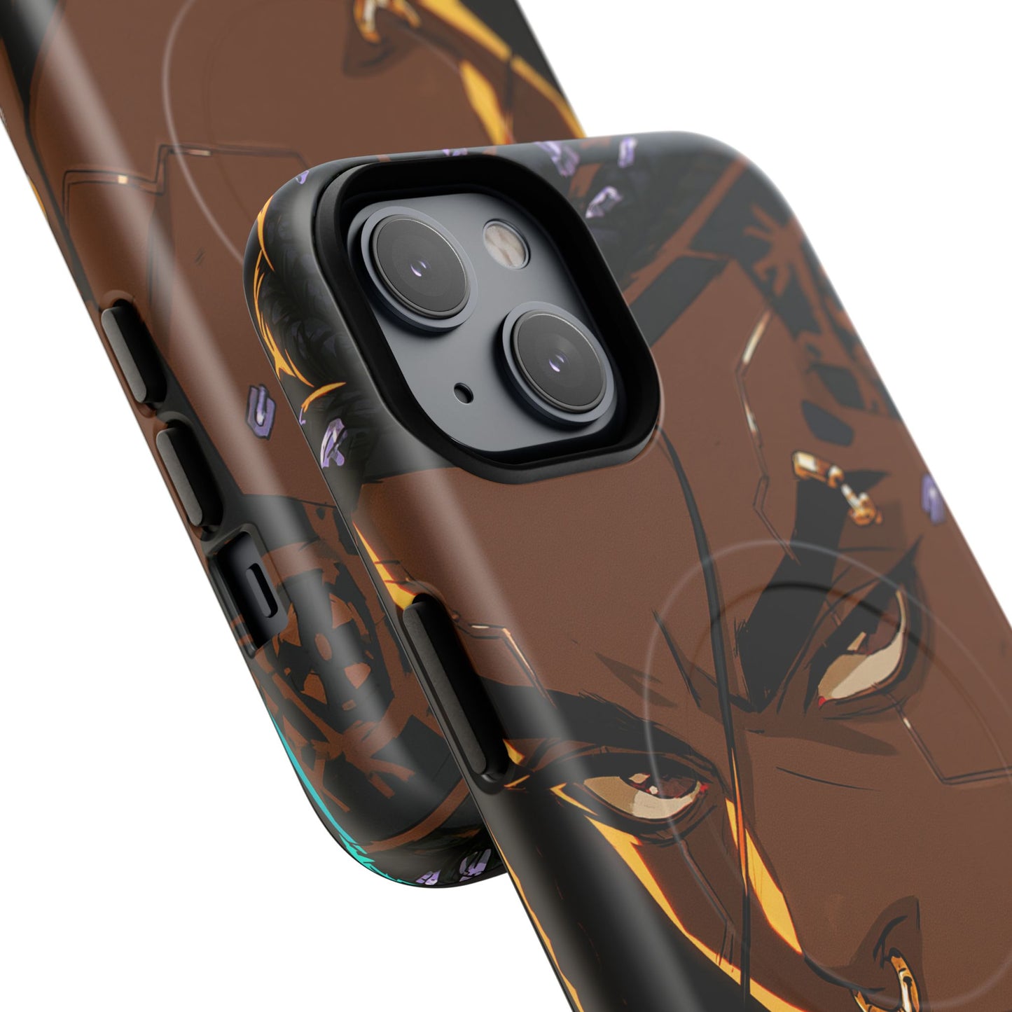 Magnetic Tough Phone Case — Bold Anime Warrior Design