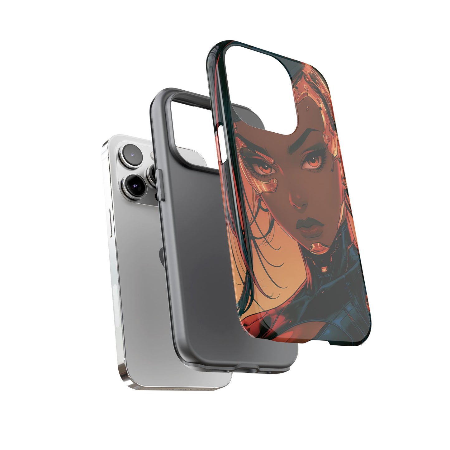 Afrofuturist Phone Case Cyberpunk Woman Art Phone Case Sci Fi