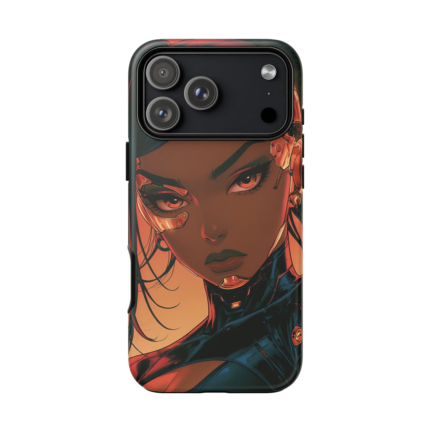 Afrofuturist Phone Case Cyberpunk Woman Art Phone Case Sci Fi
