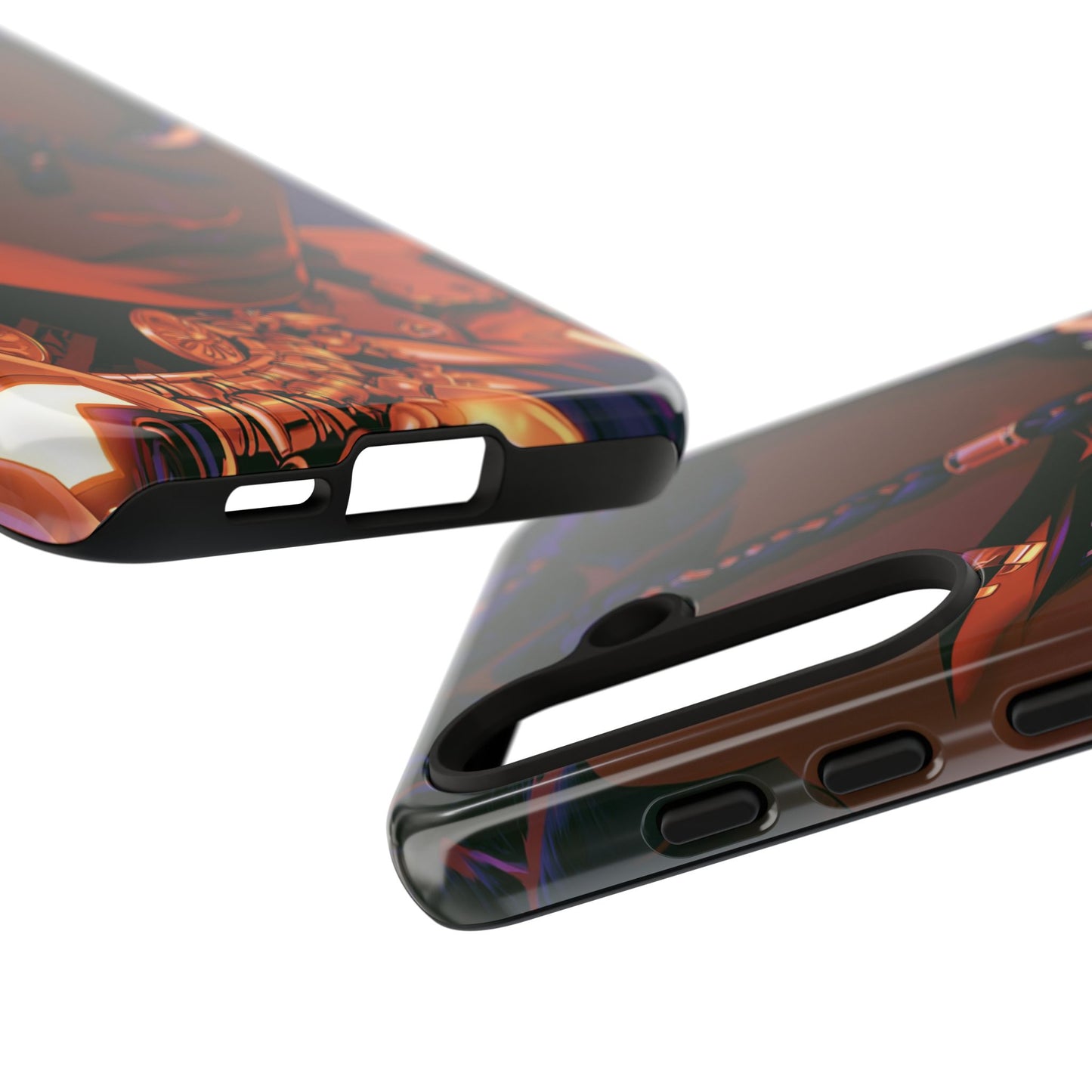 Afrofuturist Phone Case Black Owned iPhone 16 Case Cyberpunk Warrior Art Cultural Gift Tough Case