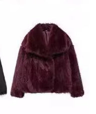 Cozy Chic: Winter Plush Fluffy Lapel Coat