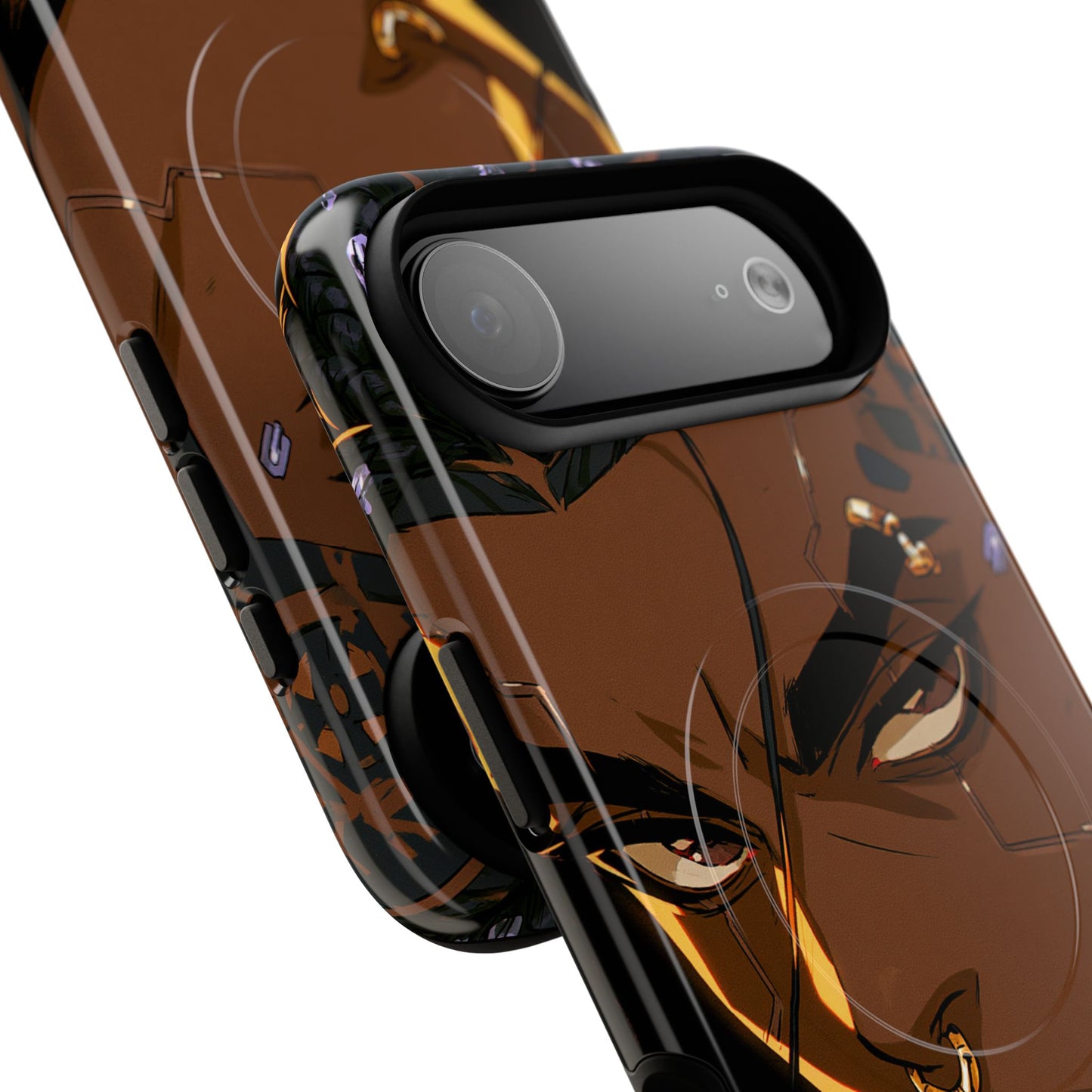 Magnetic Tough Phone Case — Bold Anime Warrior Design