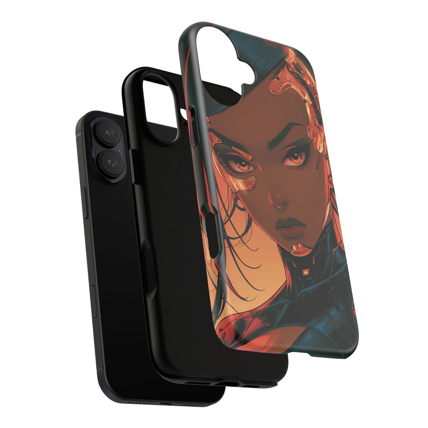 Afrofuturist Phone Case Cyberpunk Woman Art Phone Case Sci Fi