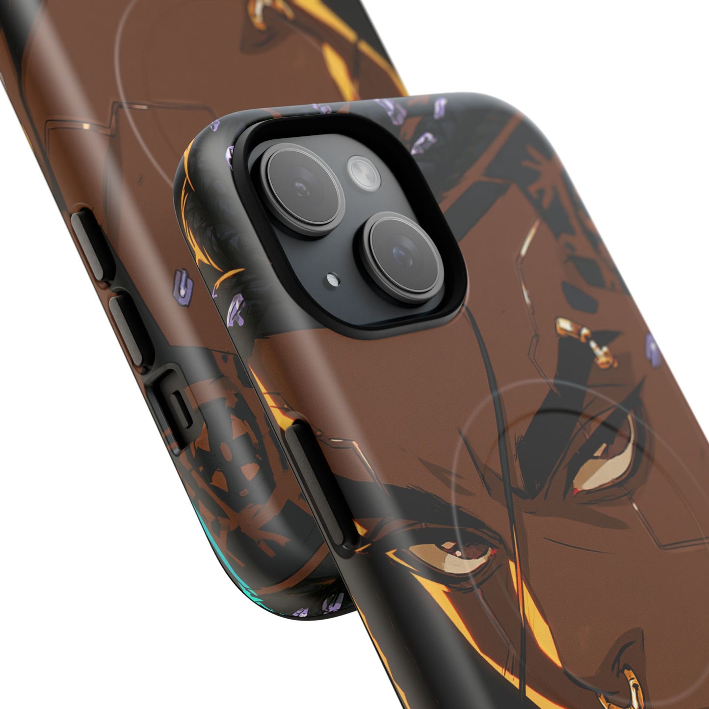 Magnetic Tough Phone Case — Bold Anime Warrior Design