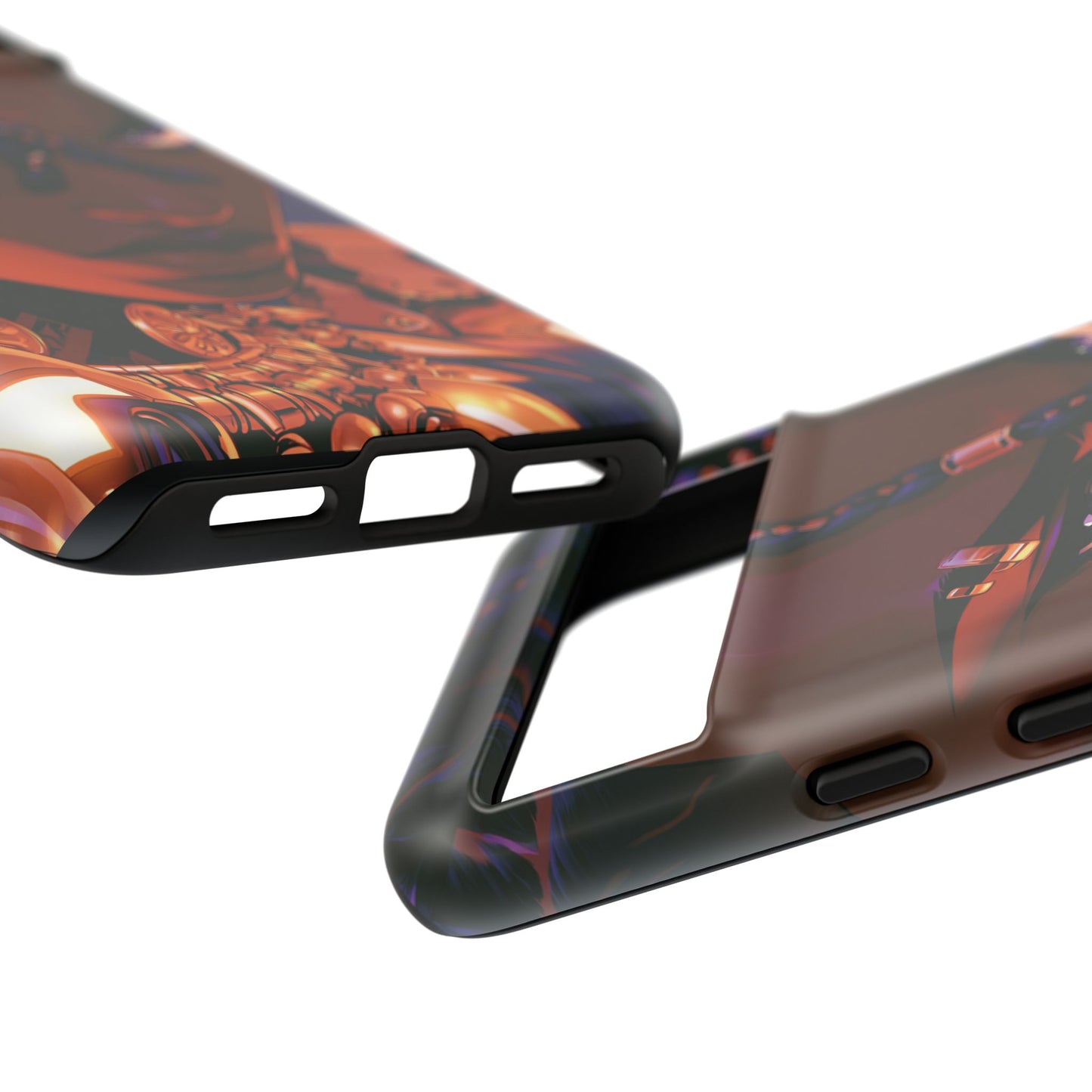 Afrofuturist Phone Case Black Owned iPhone 16 Case Cyberpunk Warrior Art Cultural Gift Tough Case