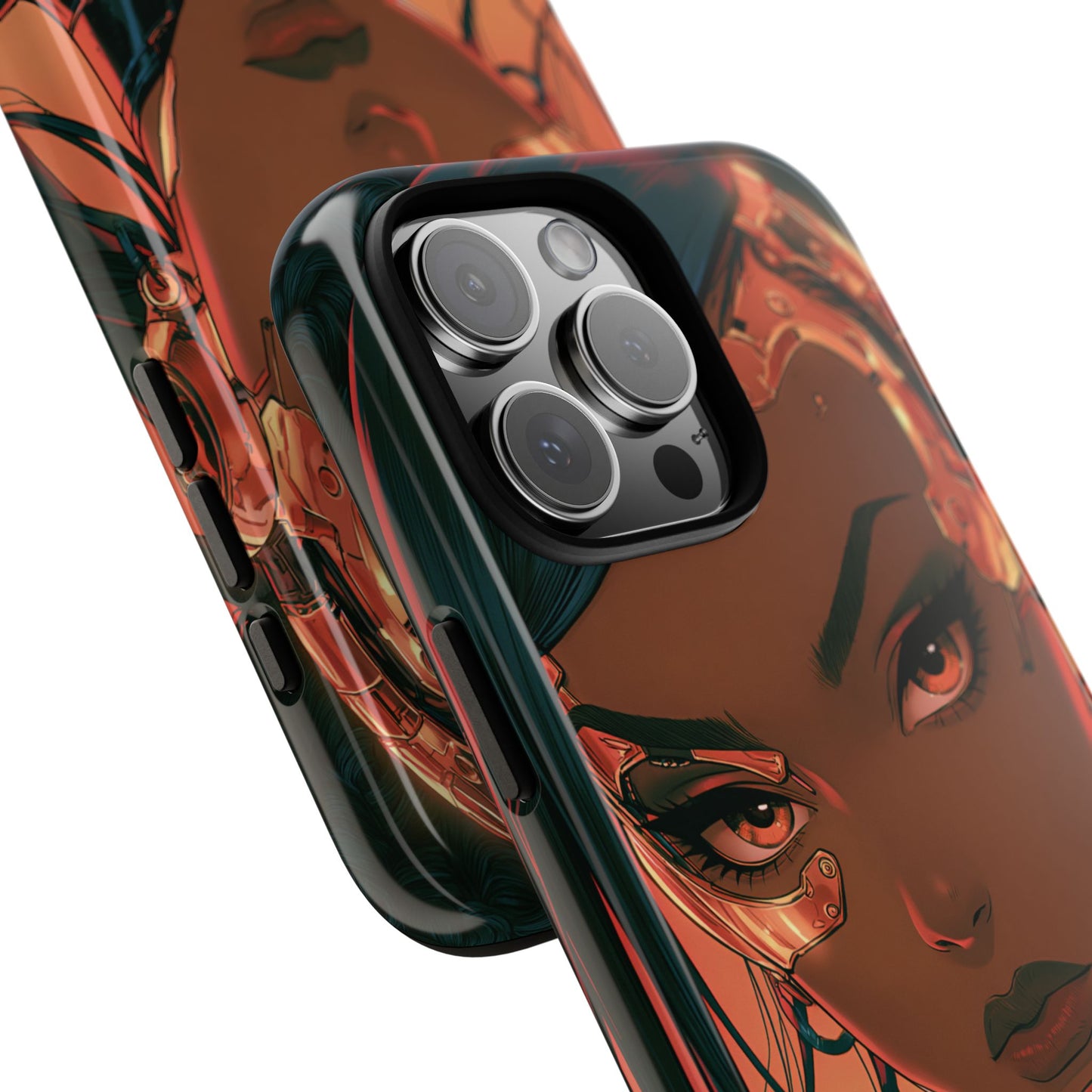 Afrofuturist Phone Case Cyberpunk Woman Art Phone Case Sci Fi