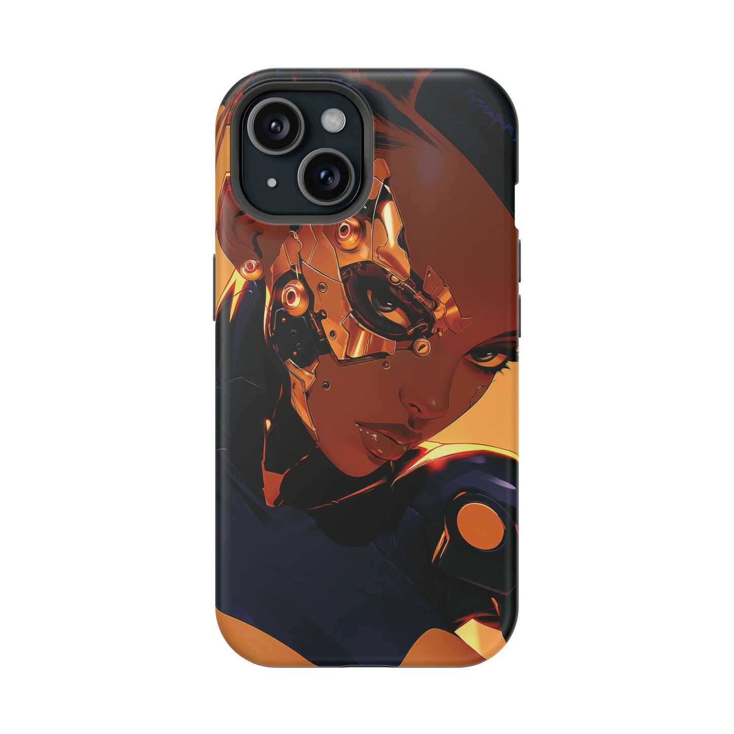 Afrofuturist Phone Case Cyberpunk Woman Art Black Owned Phone Case Sci Fi Melanin Gold Tech Gift
