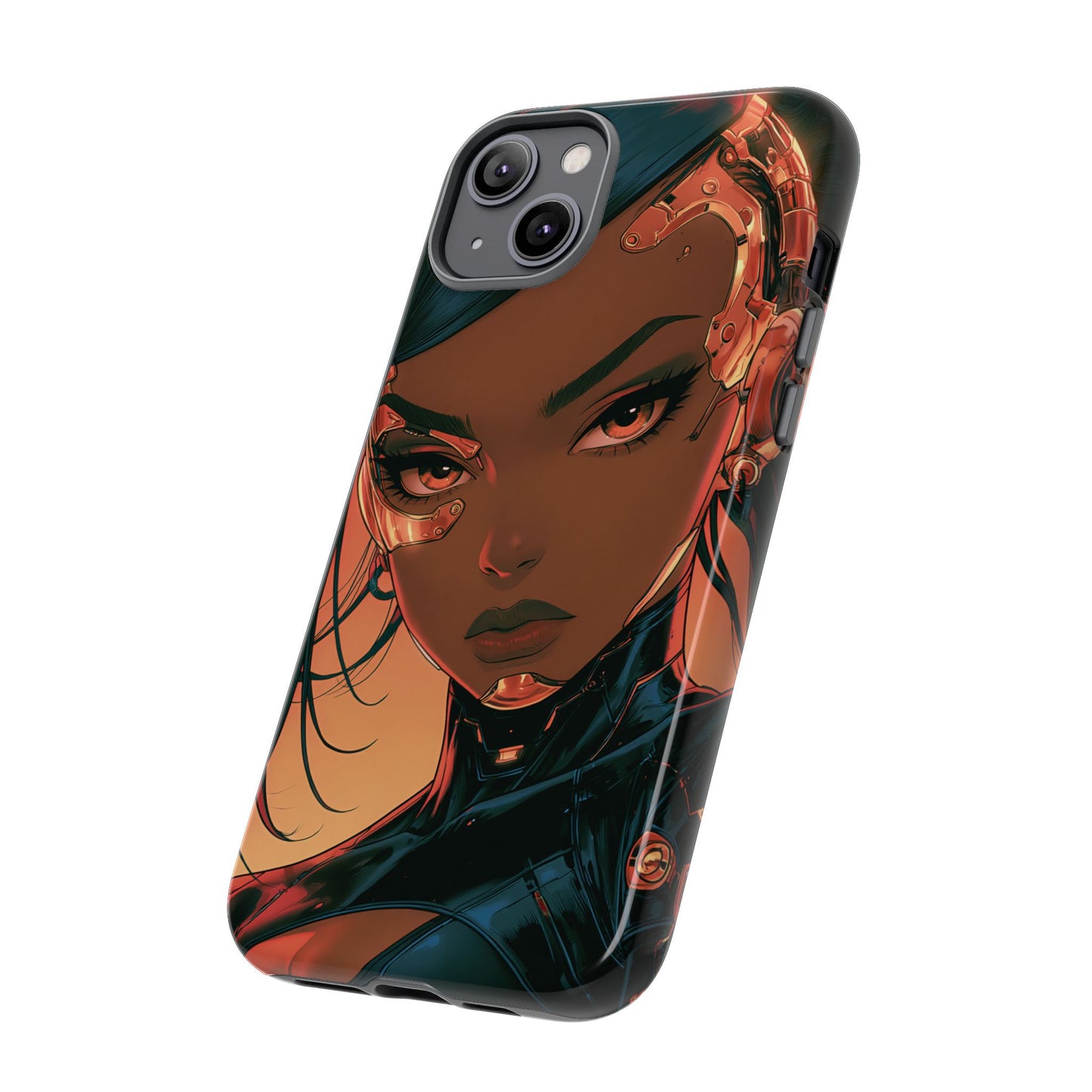Afrofuturist Phone Case Cyberpunk Woman Art Phone Case Sci Fi