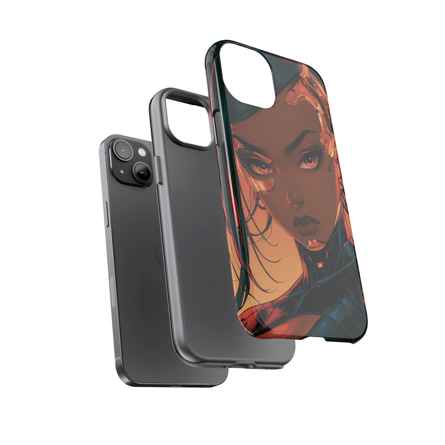 Afrofuturist Phone Case Cyberpunk Woman Art Phone Case Sci Fi