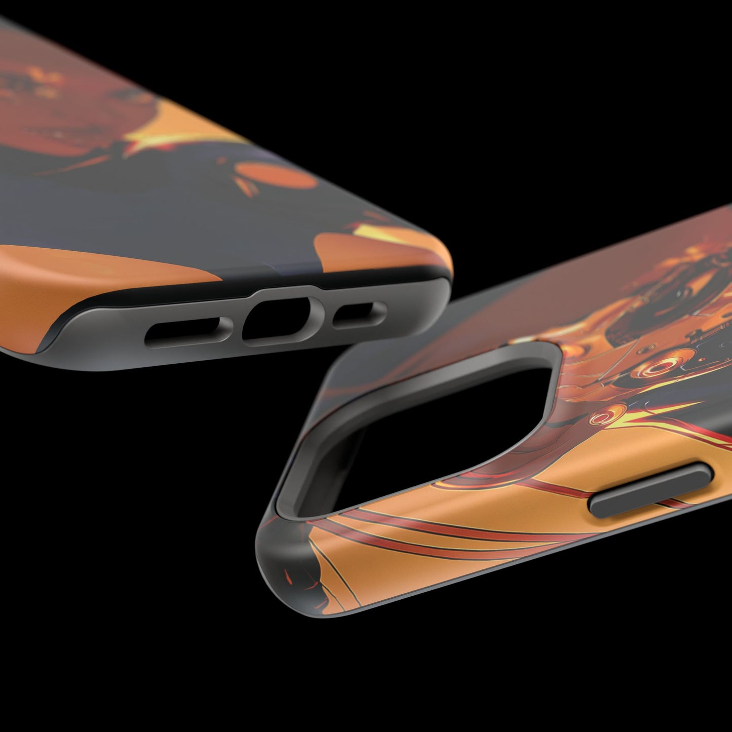 Afrofuturist Phone Case Cyberpunk Woman Art Black Owned Phone Case Sci Fi Melanin Gold Tech Gift