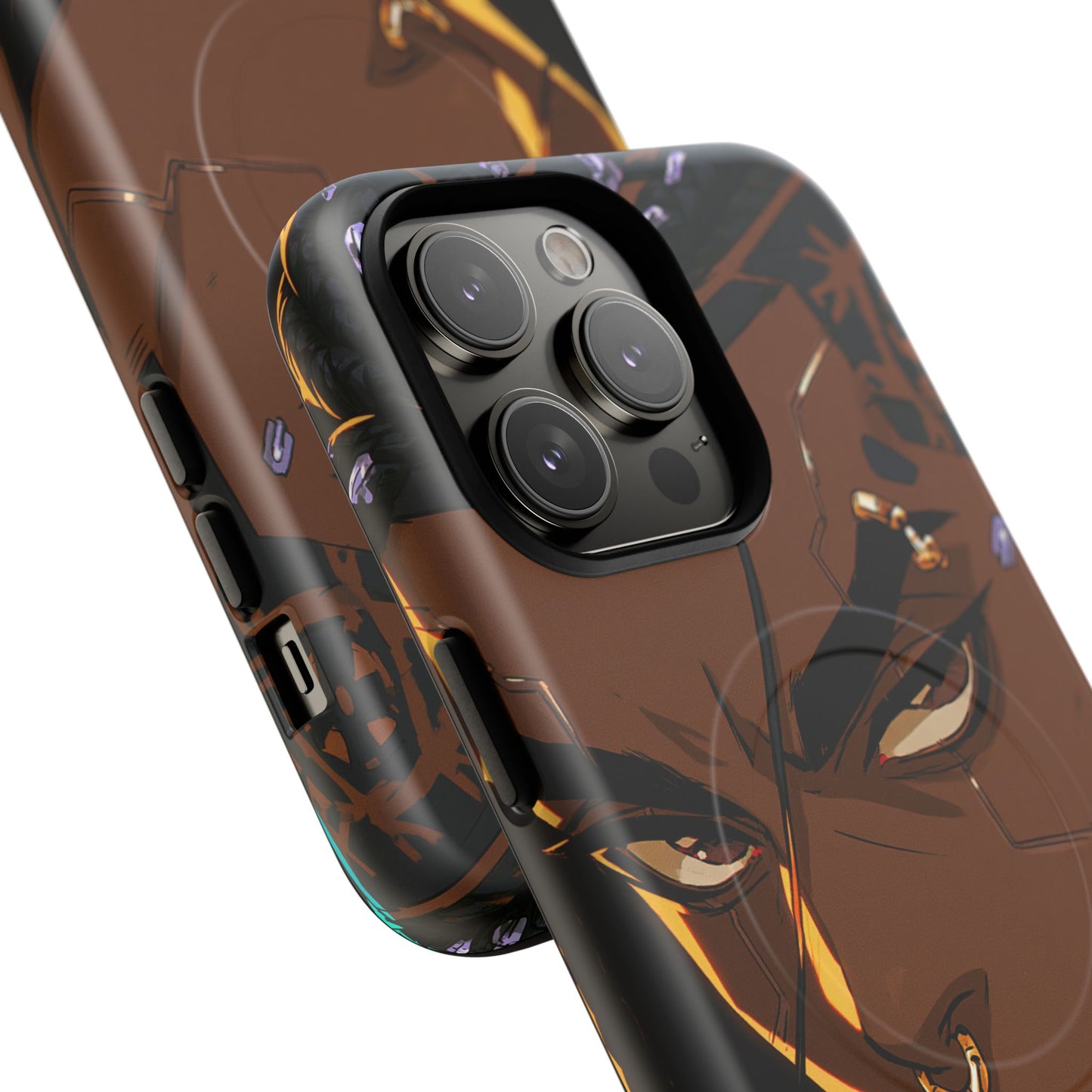 Magnetic Tough Phone Case — Bold Anime Warrior Design