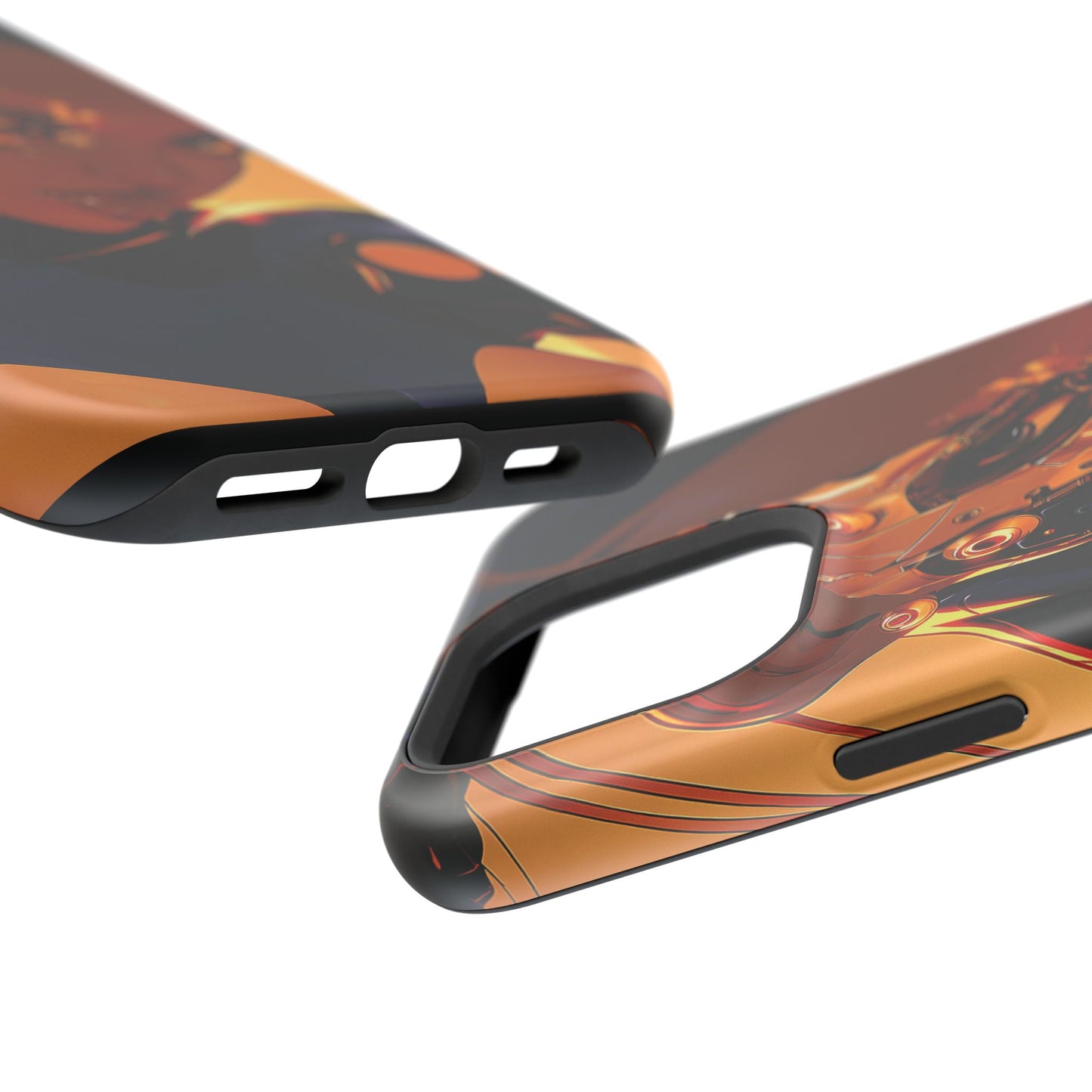 Afrofuturist Phone Case Cyberpunk Woman Art Black Owned Phone Case Sci Fi Melanin Gold Tech Gift