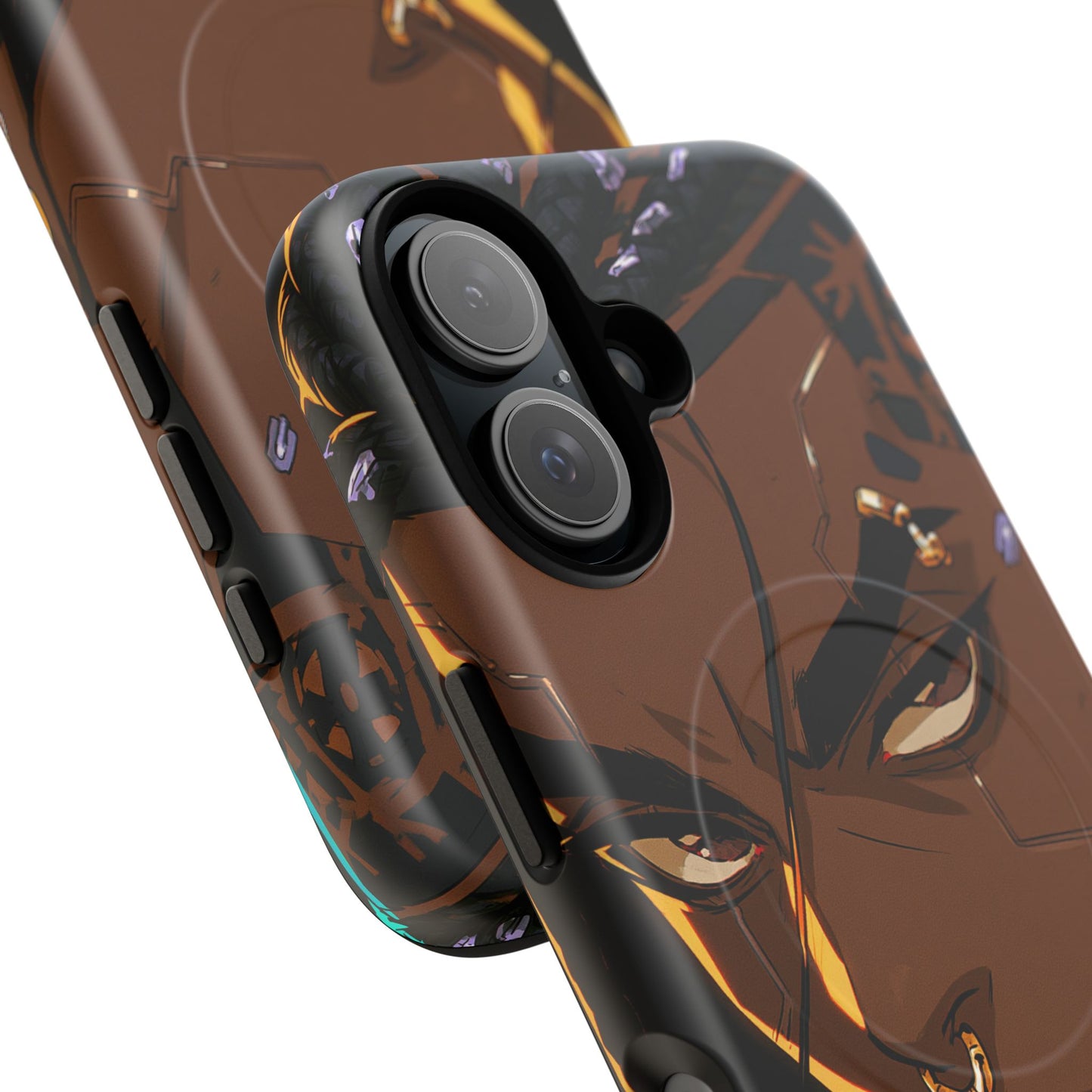 Magnetic Tough Phone Case — Bold Anime Warrior Design