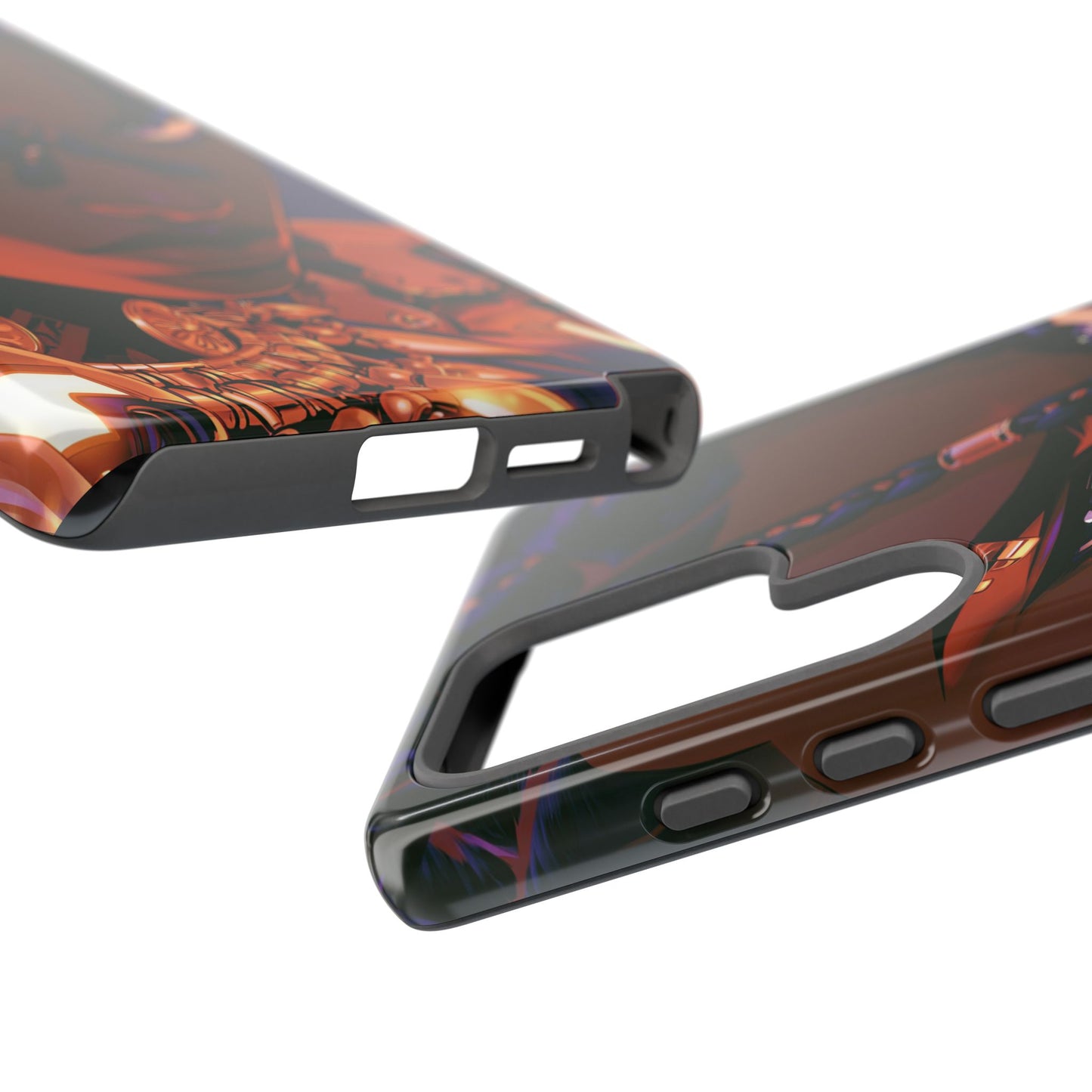 Afrofuturist Phone Case Black Owned iPhone 16 Case Cyberpunk Warrior Art Cultural Gift Tough Case