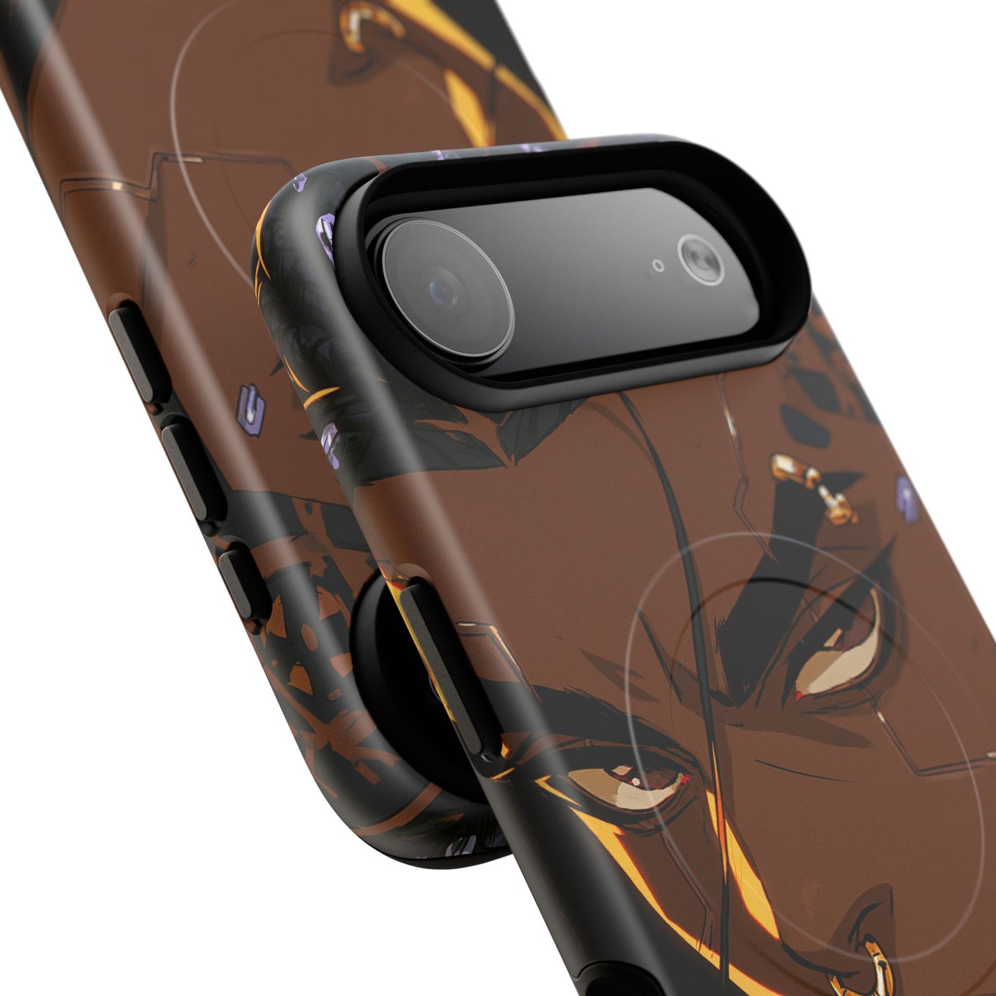Magnetic Tough Phone Case — Bold Anime Warrior Design