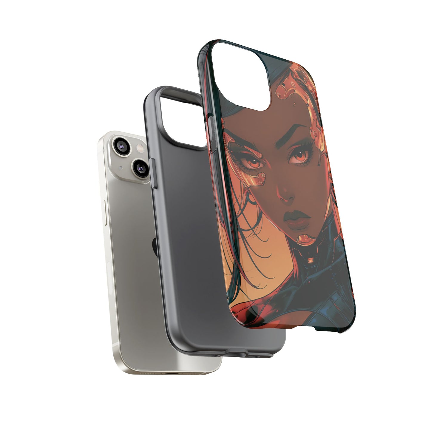 Afrofuturist Phone Case Cyberpunk Woman Art Phone Case Sci Fi