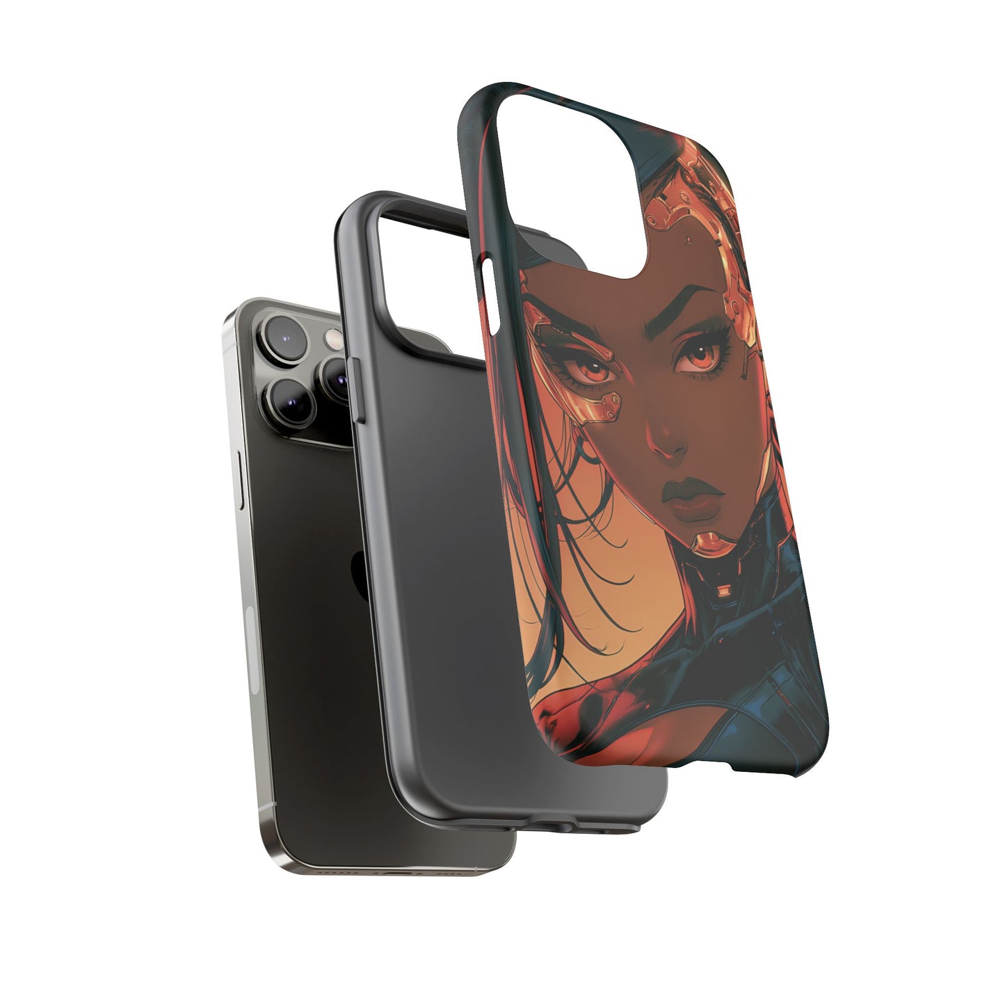 Afrofuturist Phone Case Cyberpunk Woman Art Phone Case Sci Fi
