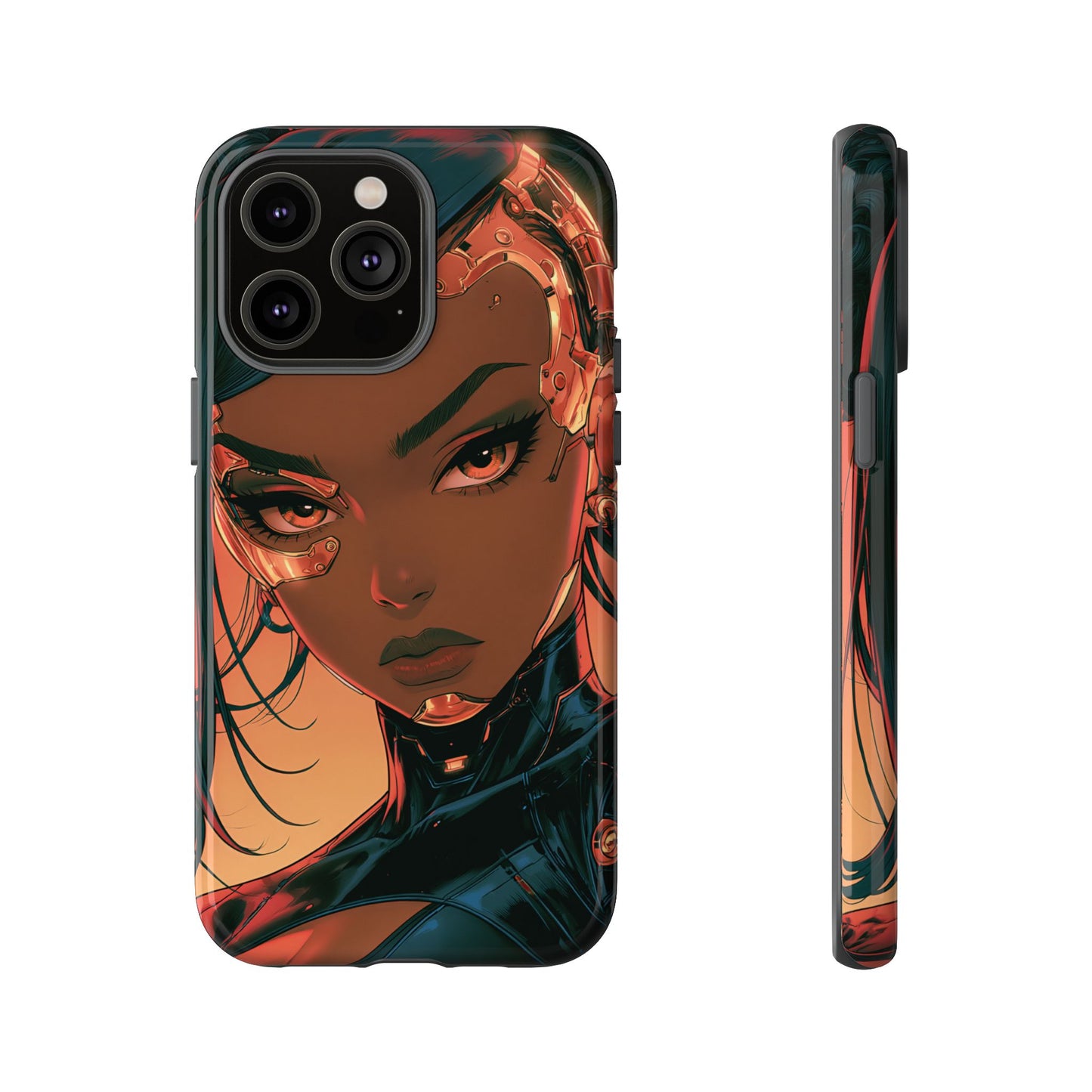 Afrofuturist Phone Case Cyberpunk Woman Art Phone Case Sci Fi