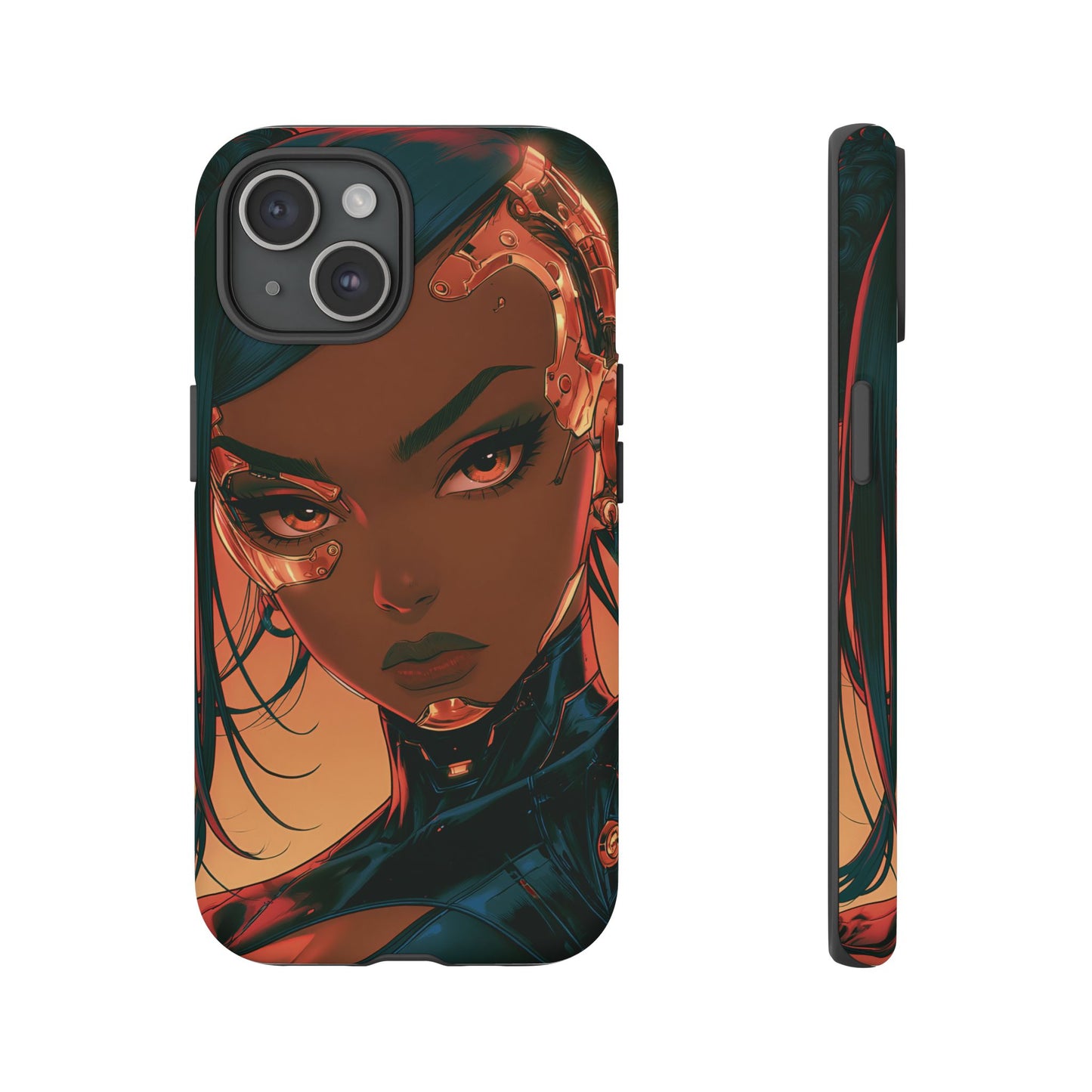 Afrofuturist Phone Case Cyberpunk Woman Art Phone Case Sci Fi