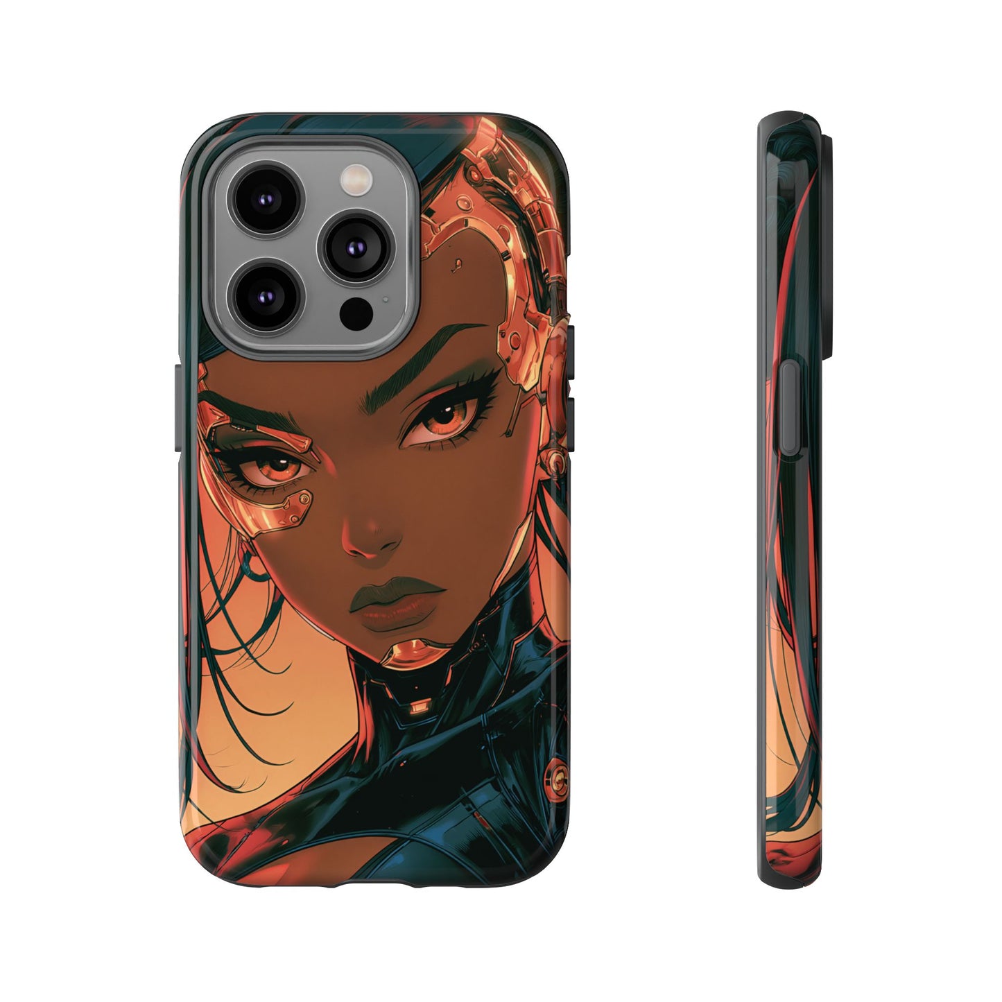 Afrofuturist Phone Case Cyberpunk Woman Art Phone Case Sci Fi