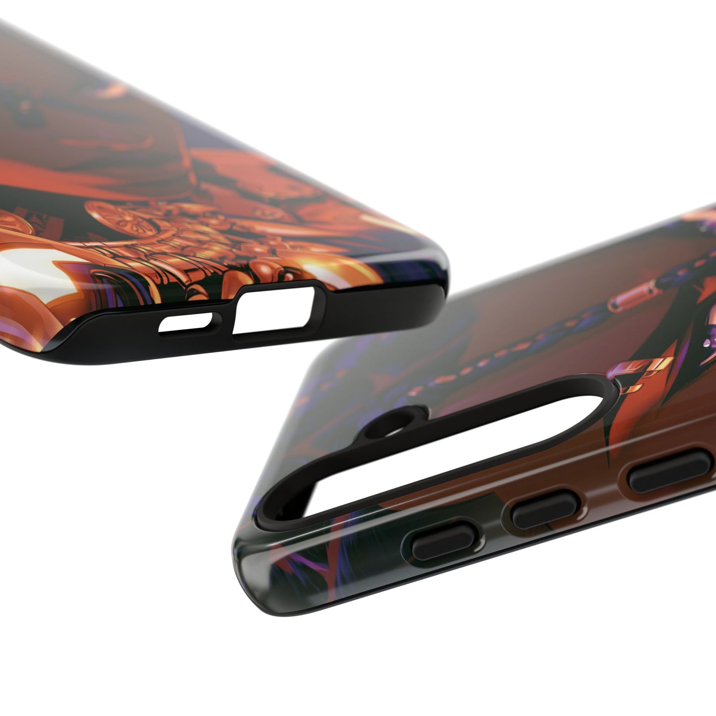 Afrofuturist Phone Case Black Owned iPhone 16 Case Cyberpunk Warrior Art Cultural Gift Tough Case