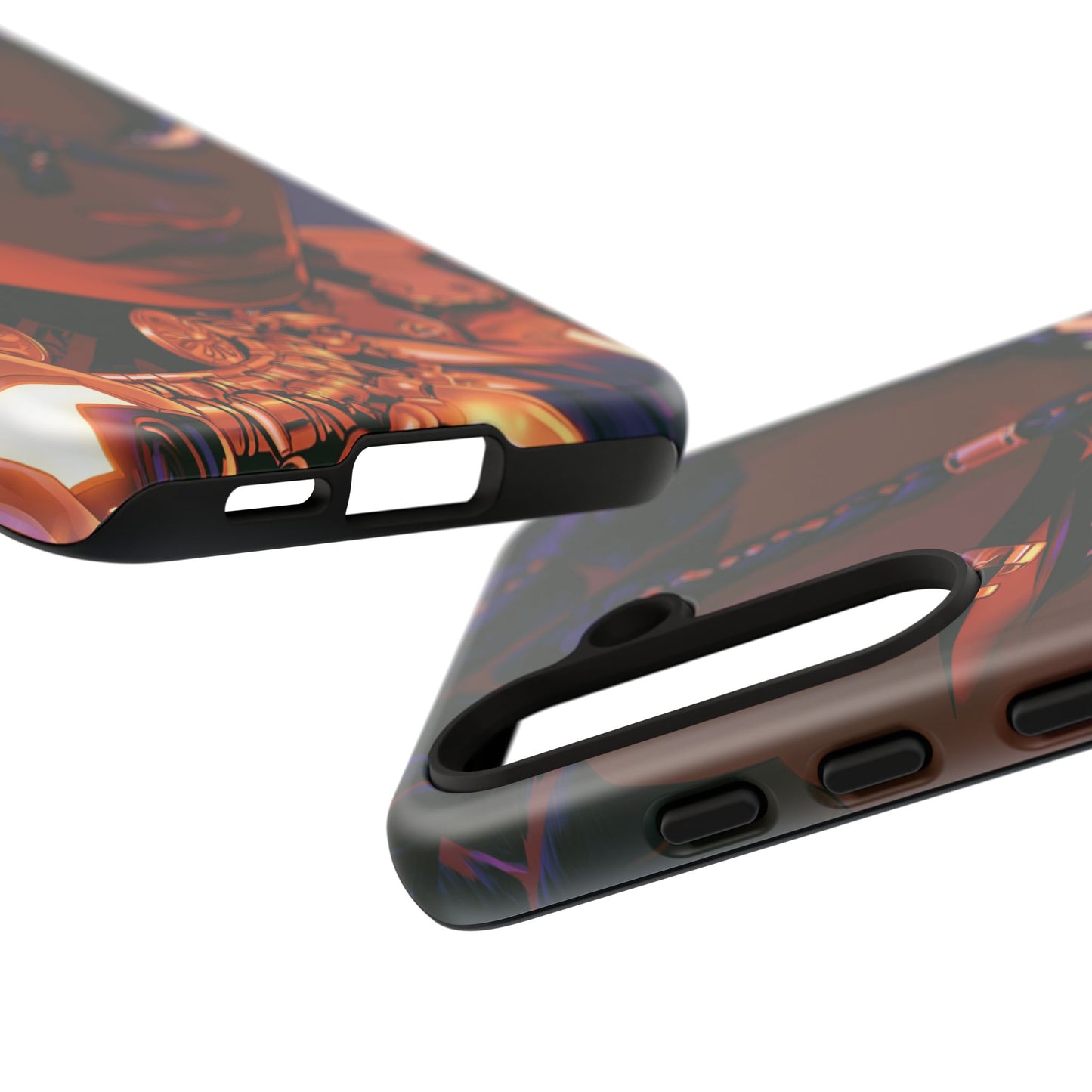 Afrofuturist Phone Case Black Owned iPhone 16 Case Cyberpunk Warrior Art Cultural Gift Tough Case