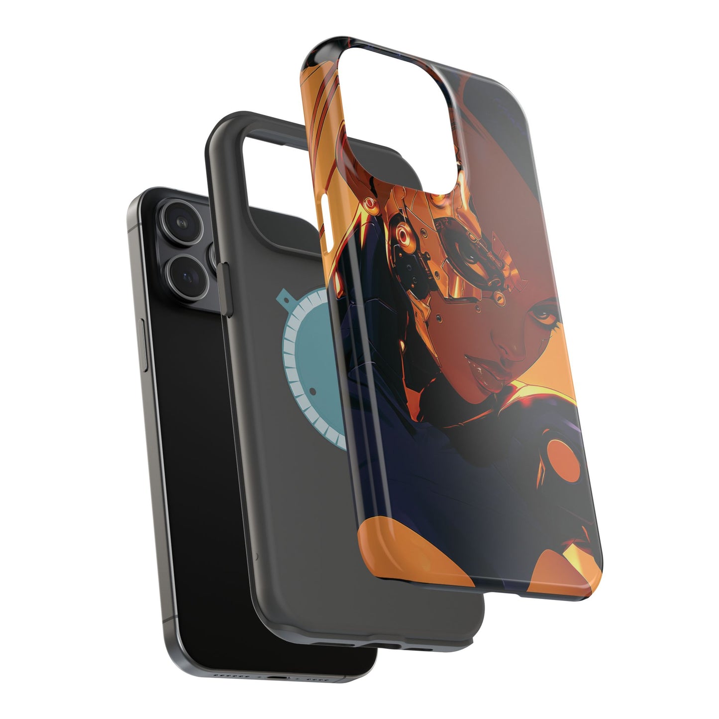 Afrofuturist Phone Case Cyberpunk Woman Art Black Owned Phone Case Sci Fi Melanin Gold Tech Gift