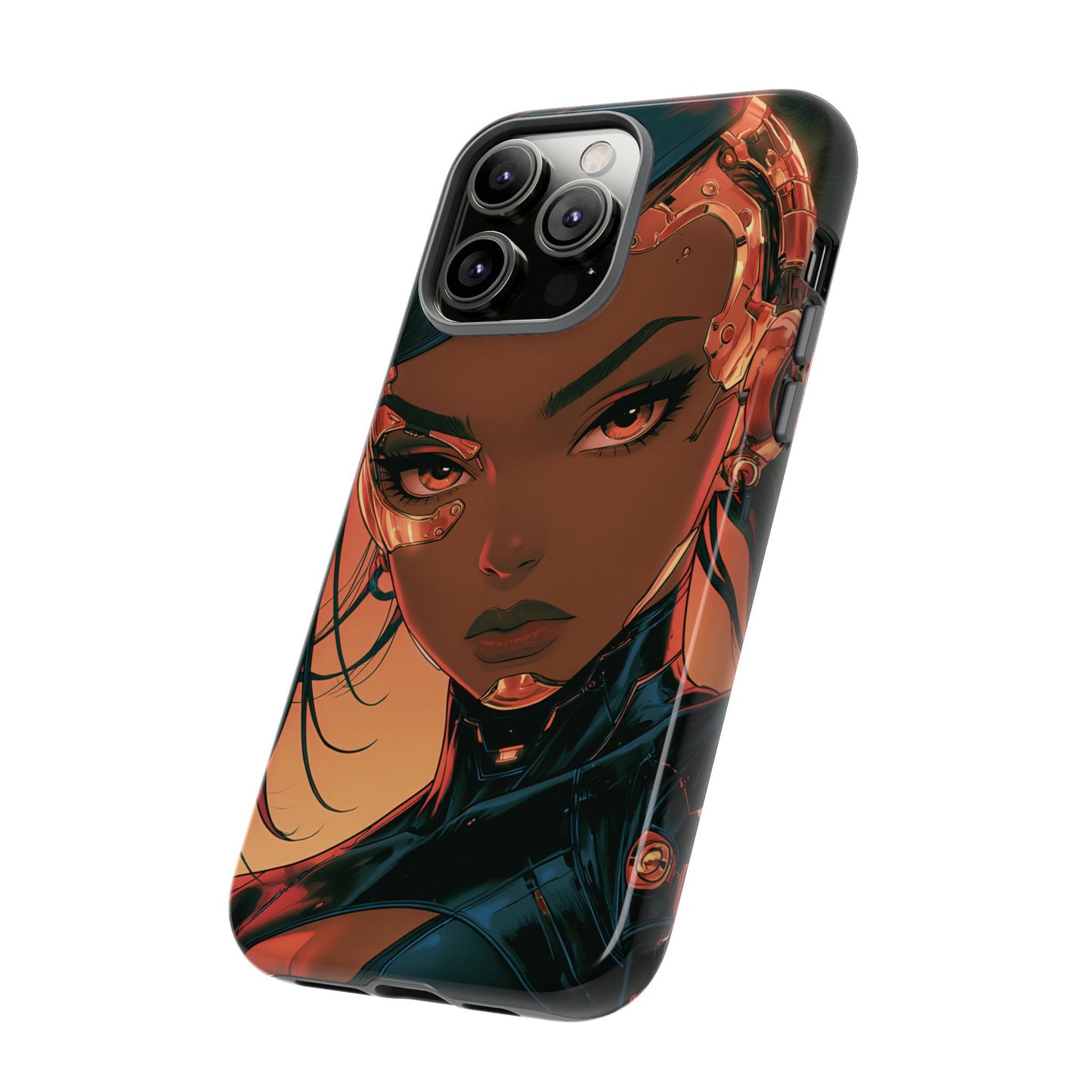 Afrofuturist Phone Case Cyberpunk Woman Art Phone Case Sci Fi