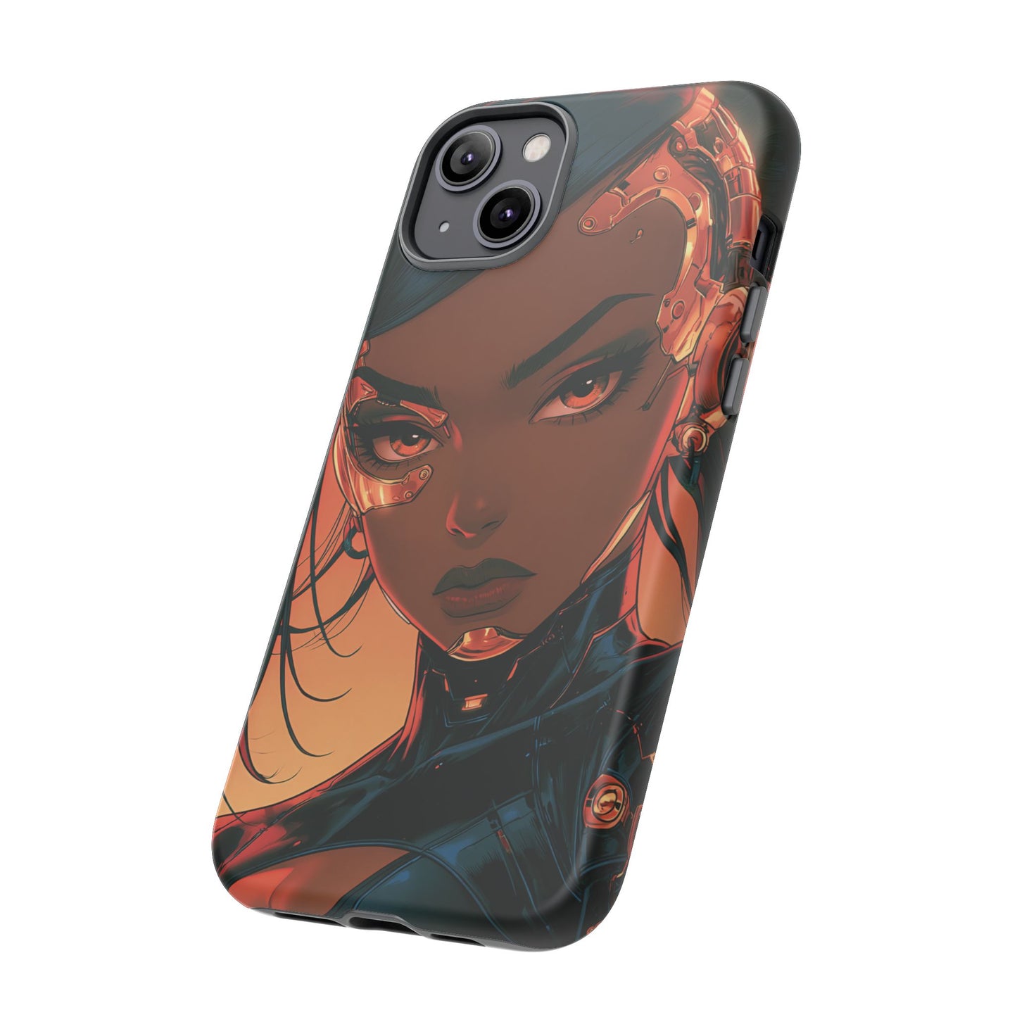Afrofuturist Phone Case Cyberpunk Woman Art Phone Case Sci Fi