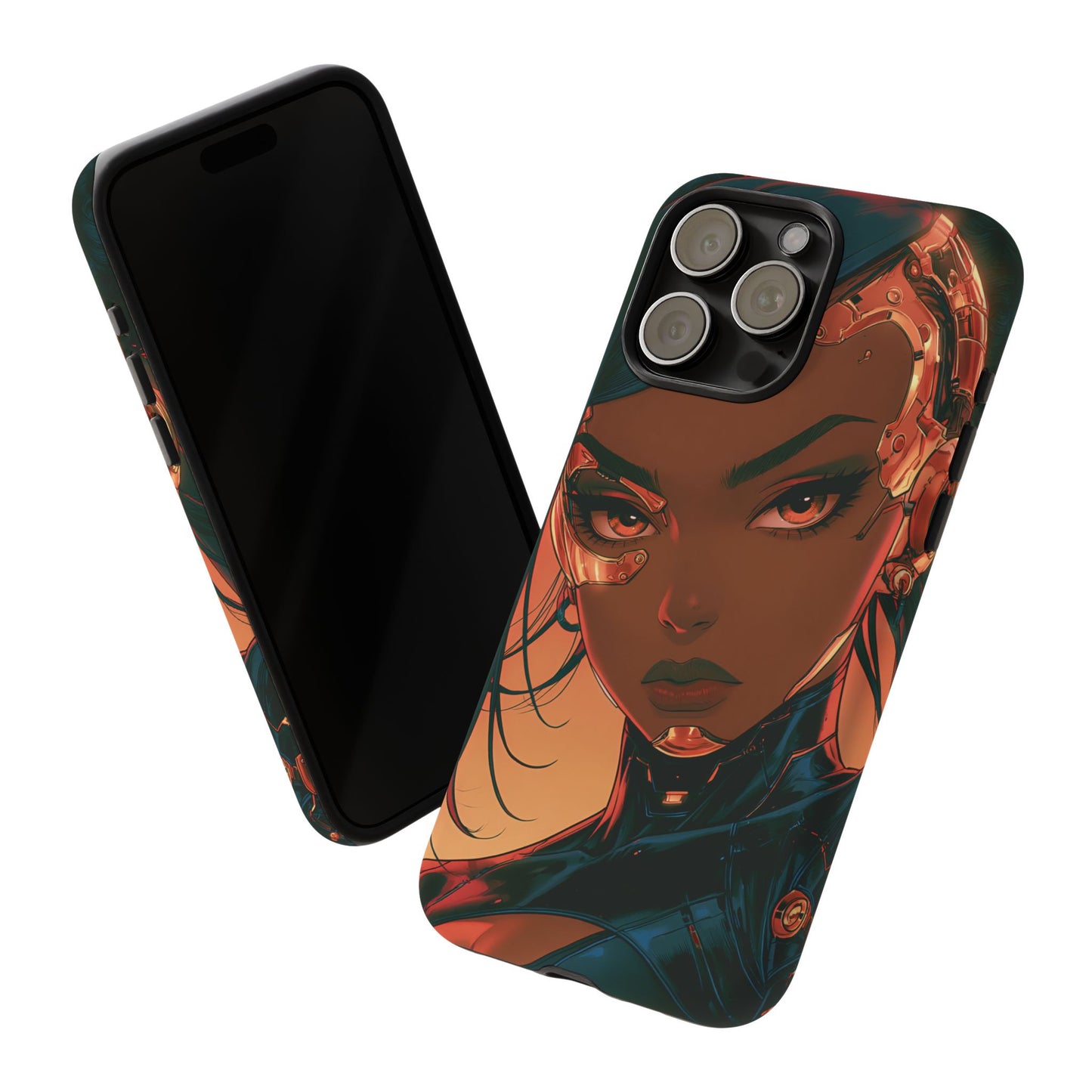 Afrofuturist Phone Case Cyberpunk Woman Art Phone Case Sci Fi