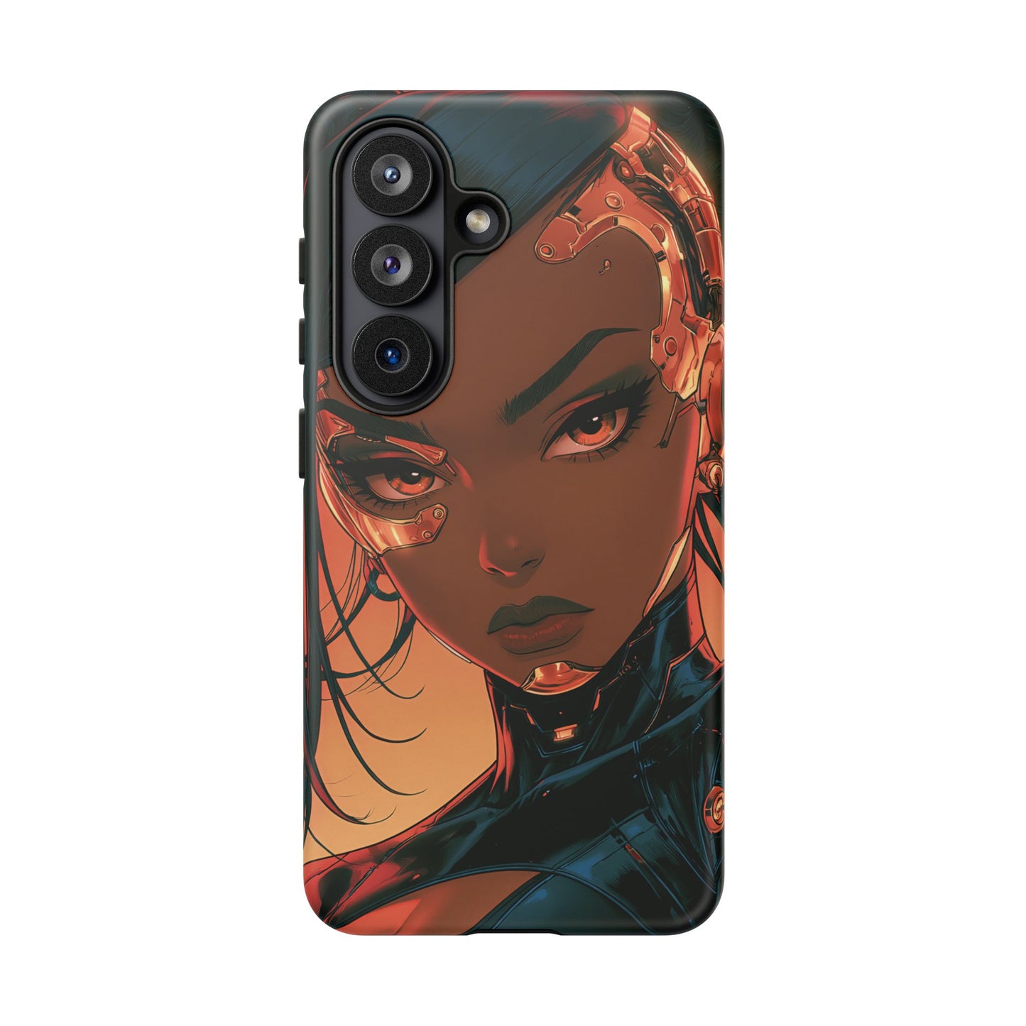 Afrofuturist Phone Case Cyberpunk Woman Art Phone Case Sci Fi