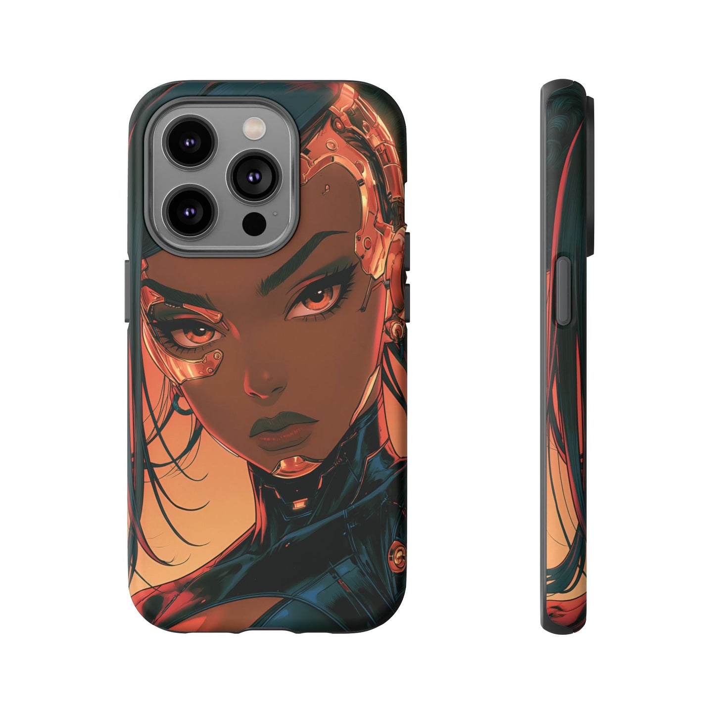 Afrofuturist Phone Case Cyberpunk Woman Art Phone Case Sci Fi