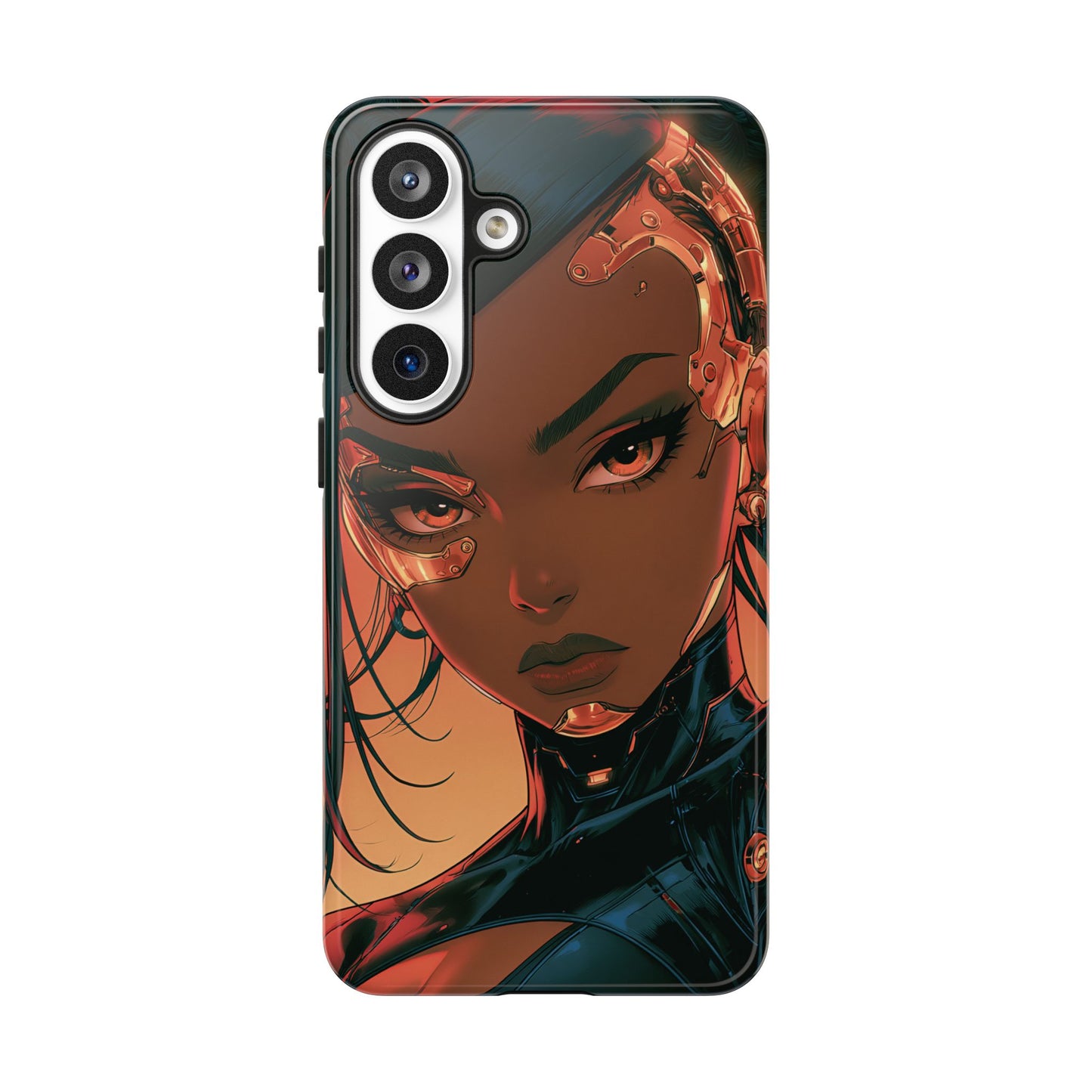 Afrofuturist Phone Case Cyberpunk Woman Art Phone Case Sci Fi