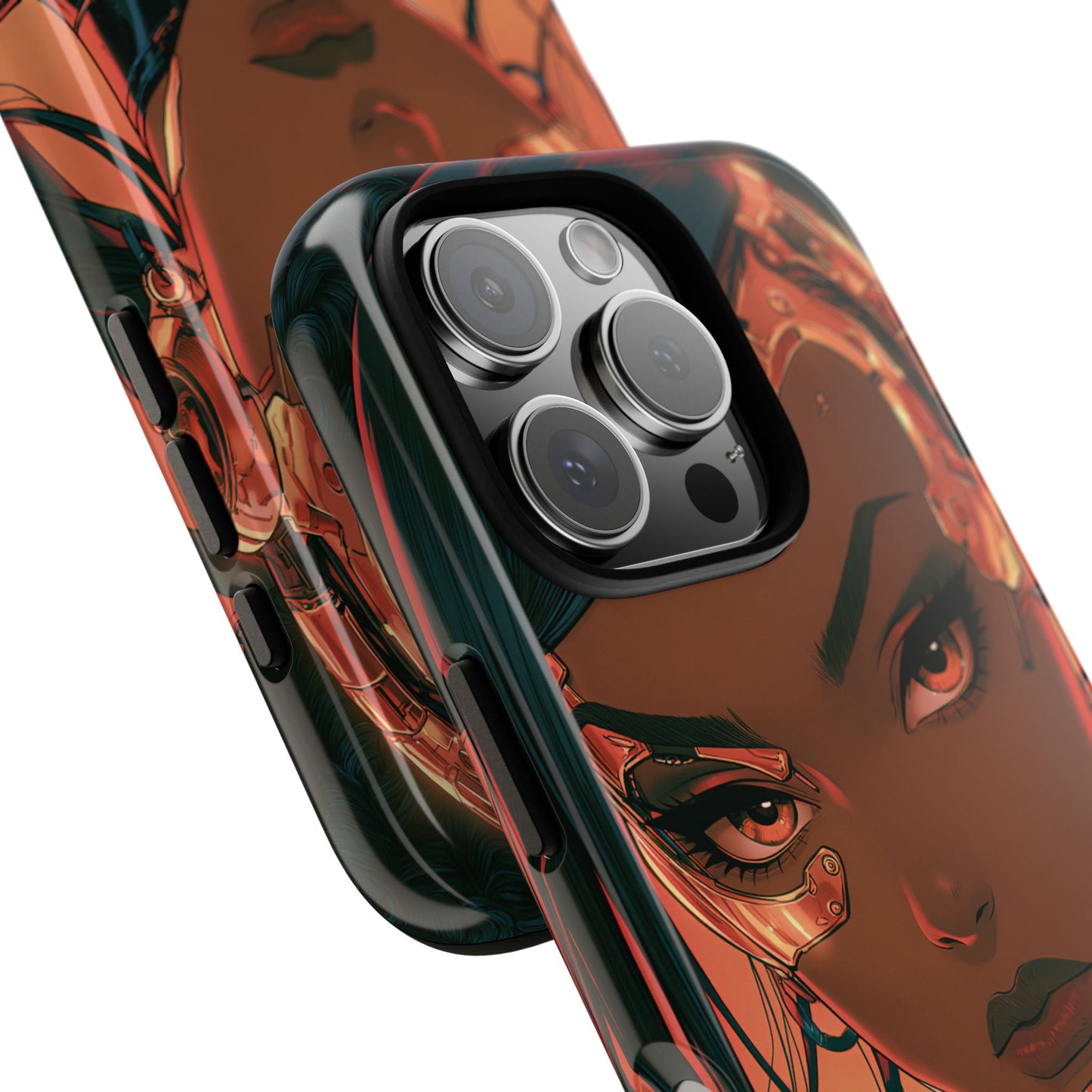 Afrofuturist Phone Case Cyberpunk Woman Art Phone Case Sci Fi