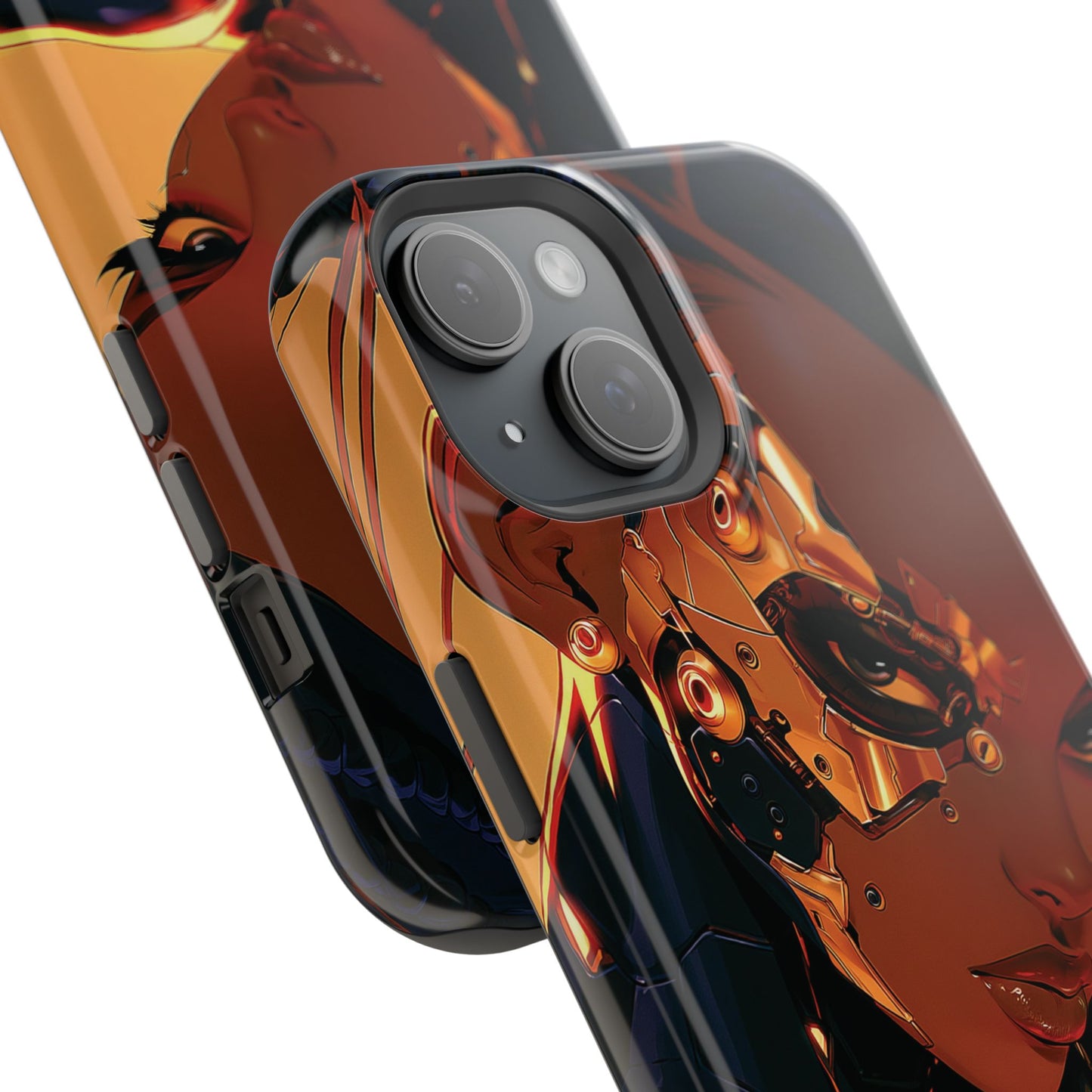 Afrofuturist Phone Case Cyberpunk Woman Art Black Owned Phone Case Sci Fi Melanin Gold Tech Gift