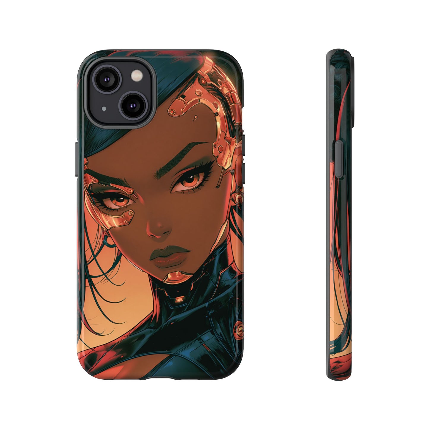 Afrofuturist Phone Case Cyberpunk Woman Art Phone Case Sci Fi