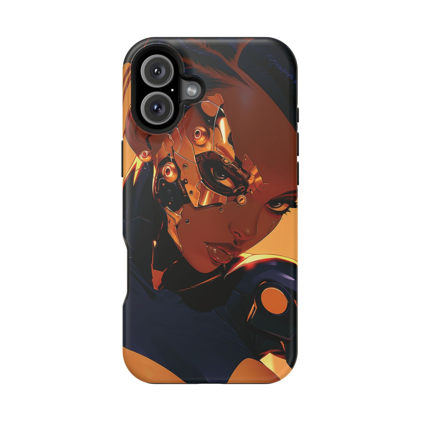 Afrofuturist Phone Case Cyberpunk Woman Art Black Owned Phone Case Sci Fi Melanin Gold Tech Gift