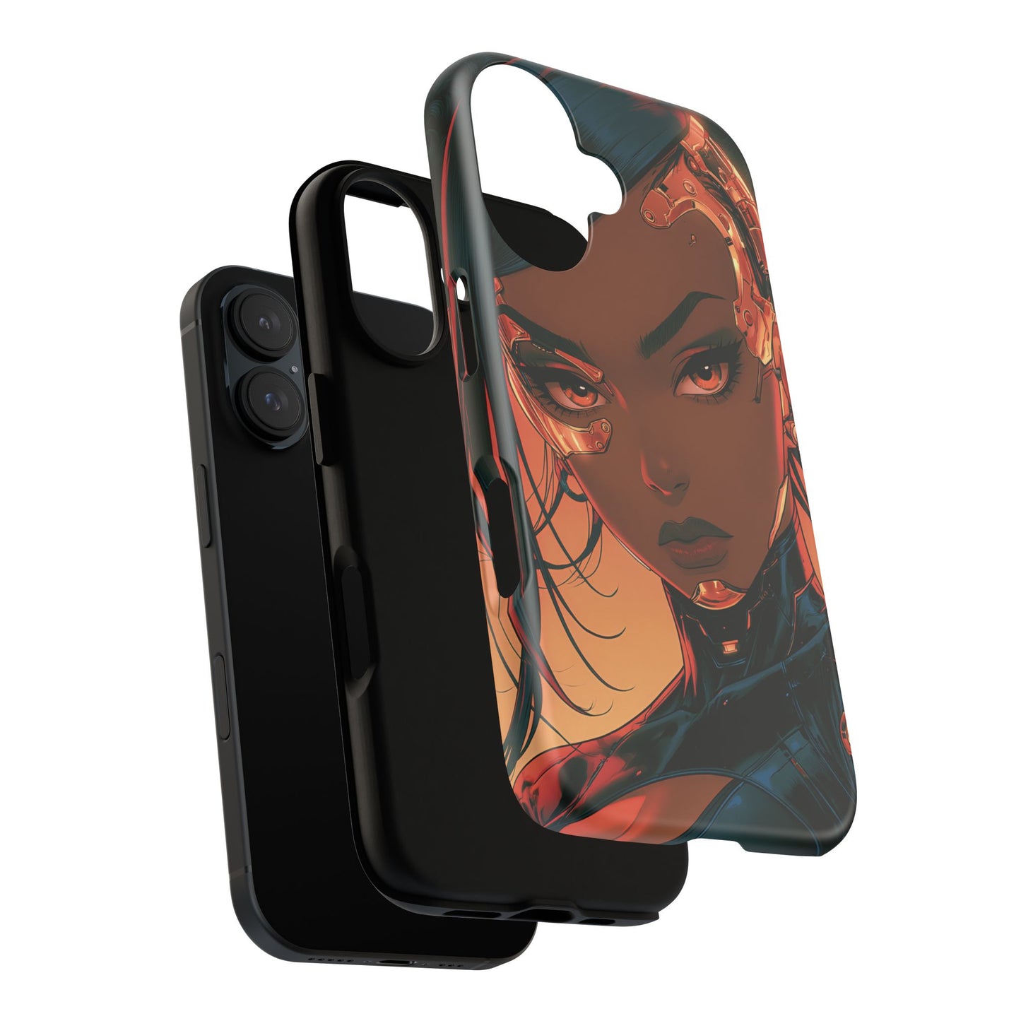 Afrofuturist Phone Case Cyberpunk Woman Art Phone Case Sci Fi