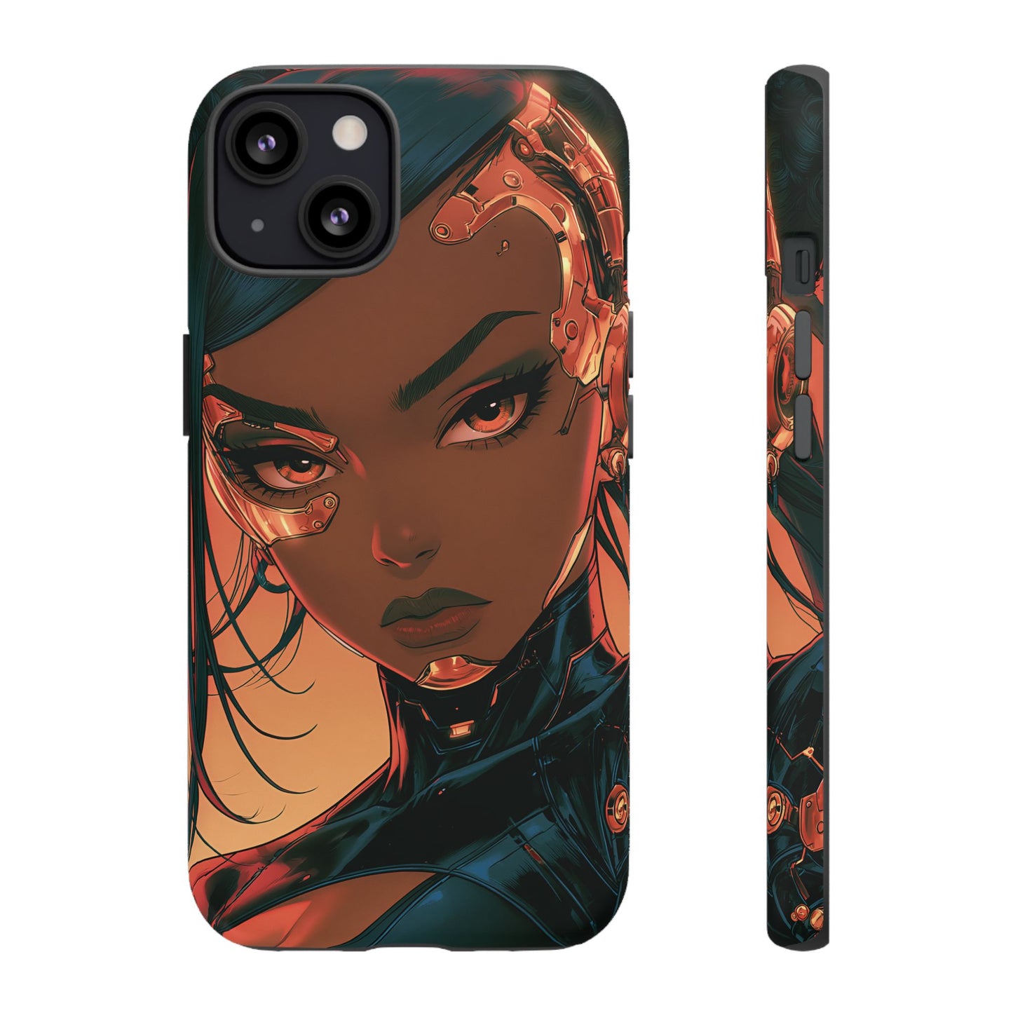 Afrofuturist Phone Case Cyberpunk Woman Art Phone Case Sci Fi