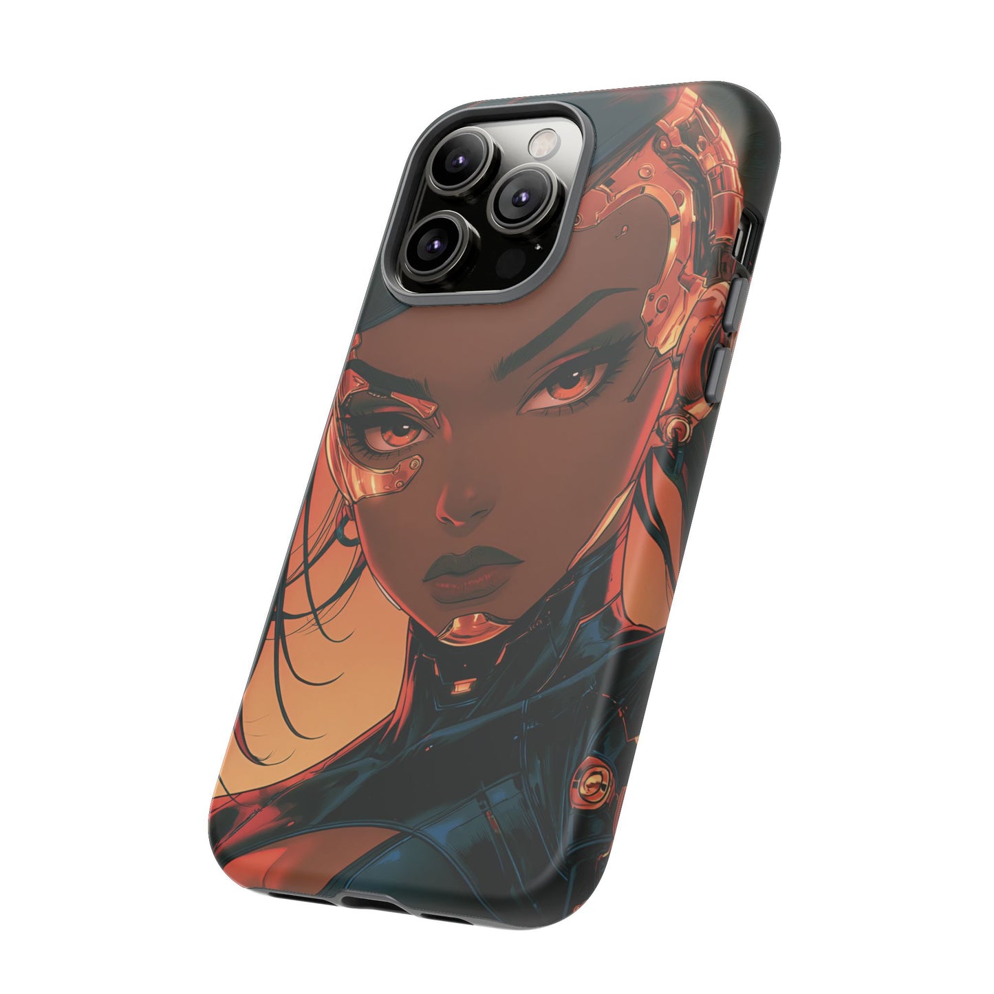 Afrofuturist Phone Case Cyberpunk Woman Art Phone Case Sci Fi